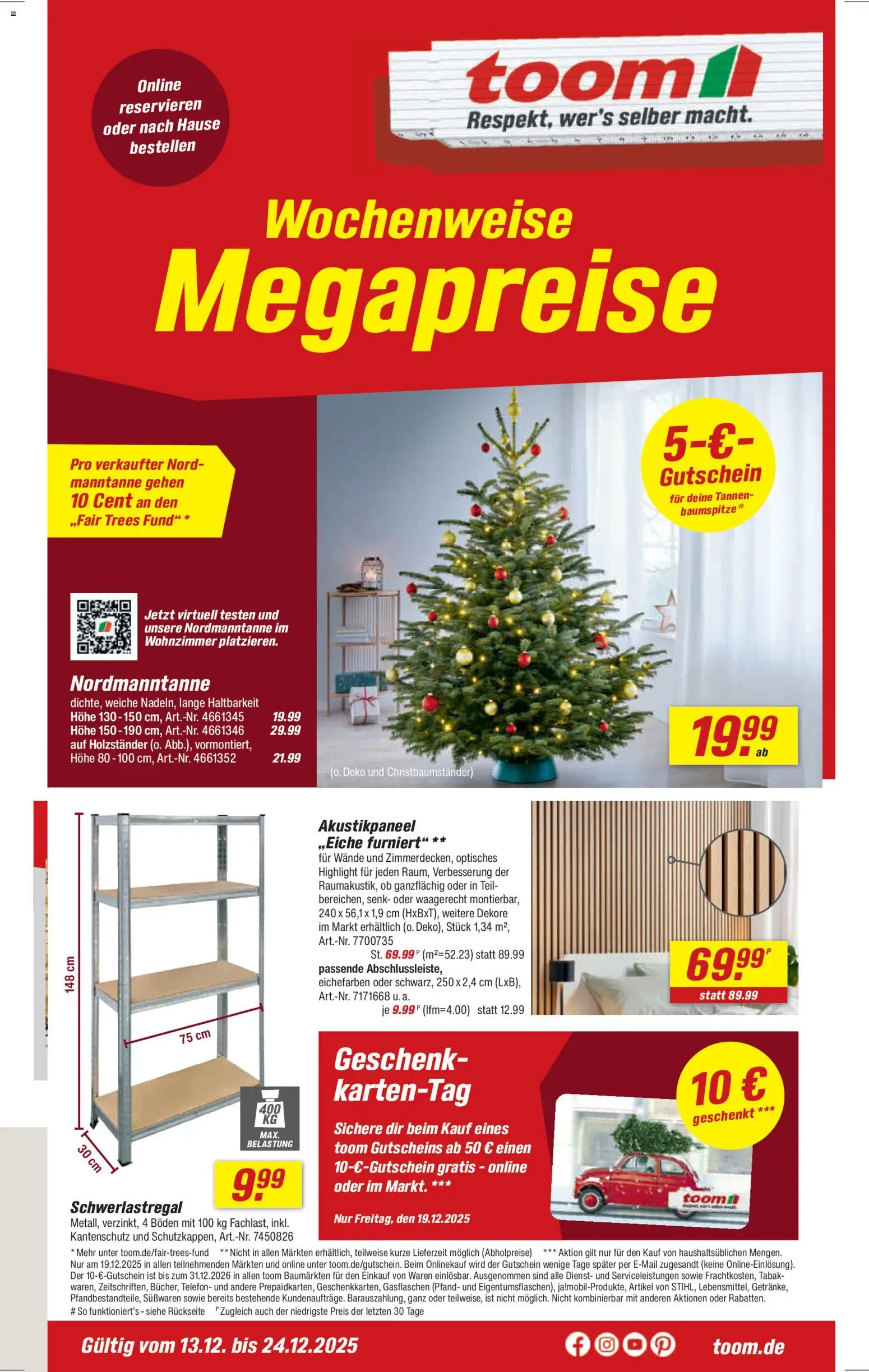 Toom Baumarkt Prospekt 	 - Seite 1 - gültig ab 13.12.2025