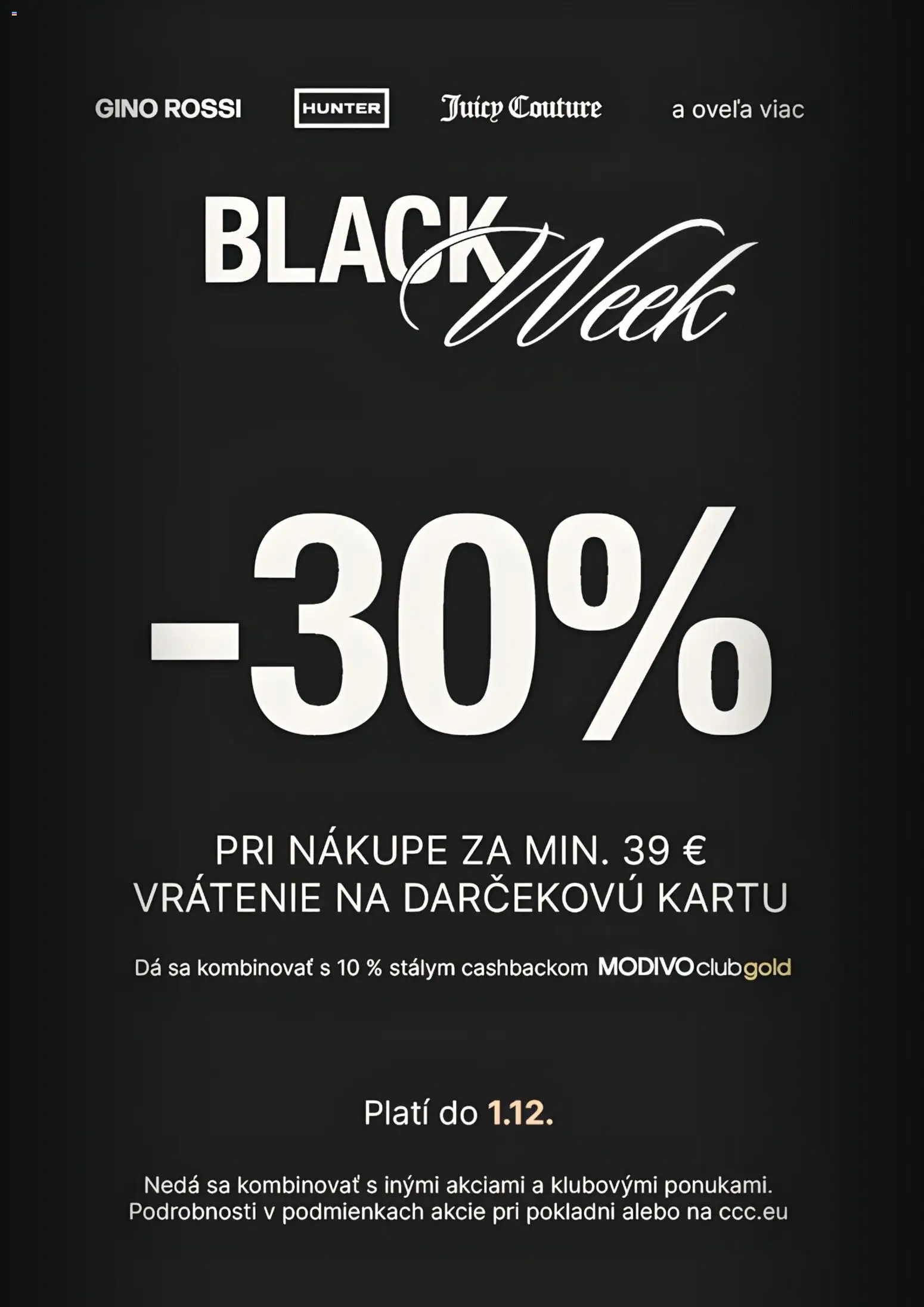 CCC - Black Friday - strana 1- platný od 26.11.2025