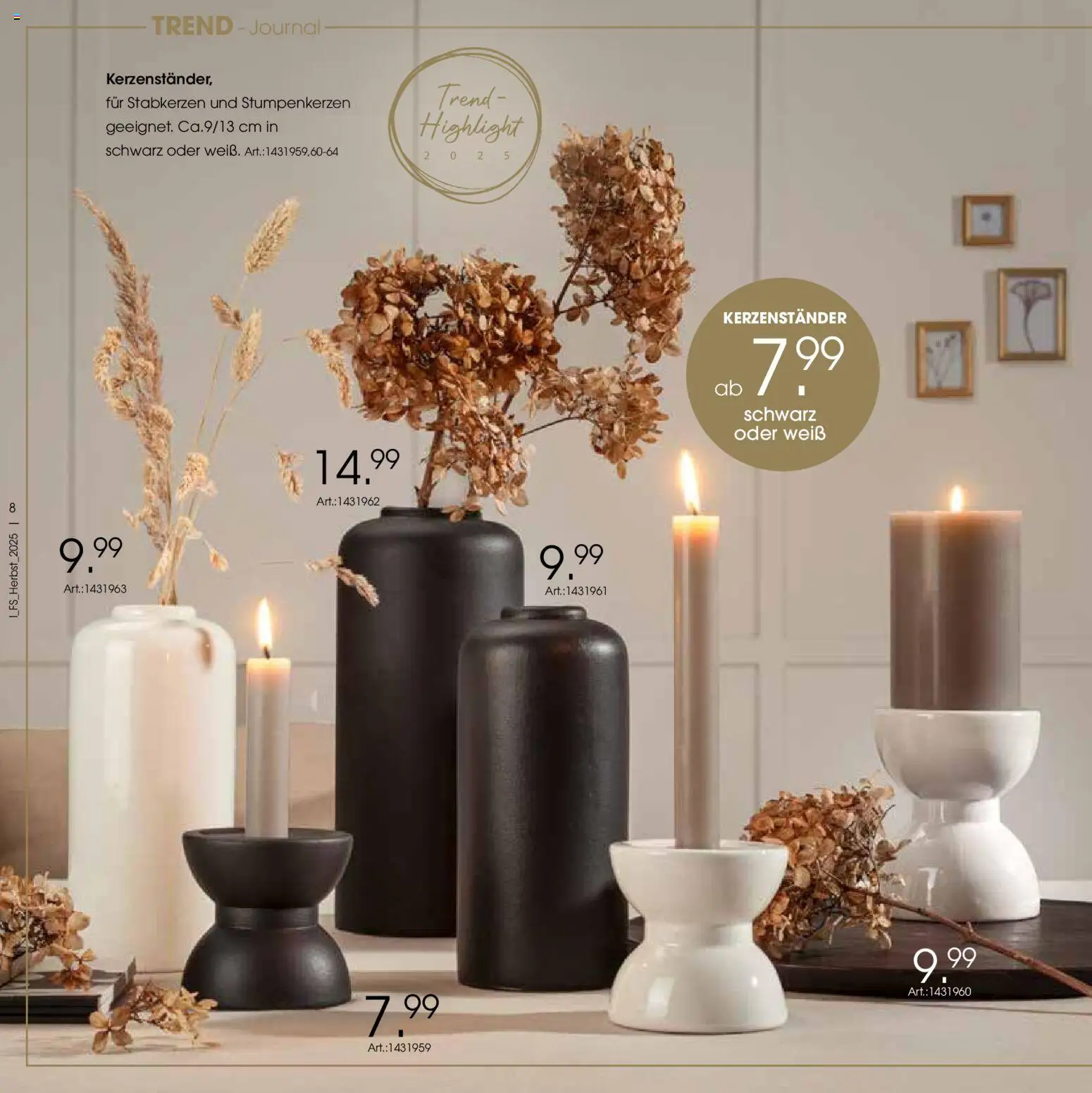 Zurbrüggen Trend-Journal Herbst - Seite 8 - gültig ab 21.10.2025