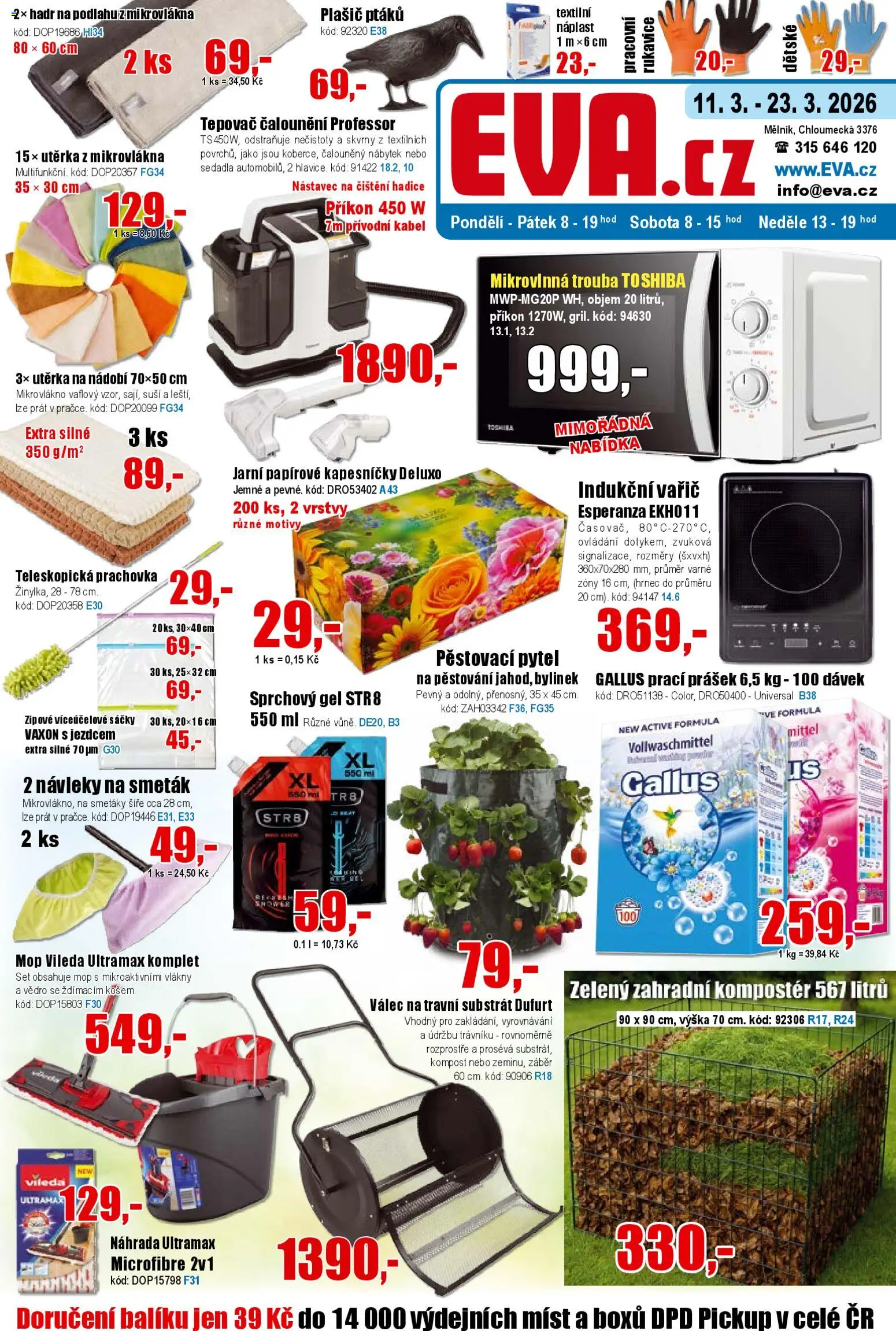 Eva supermarket leták - strana 1- platný od 11.03.2026