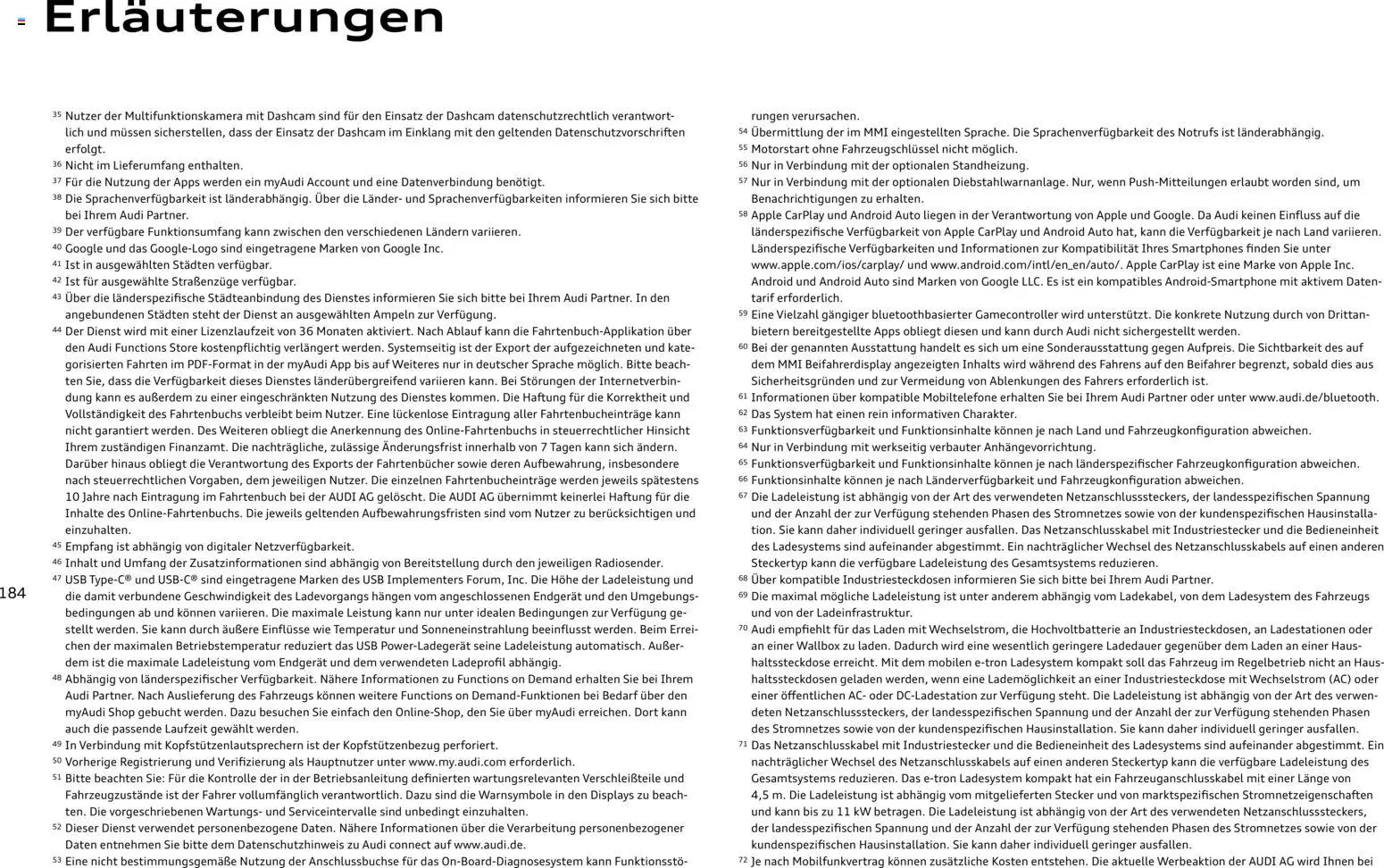 Audi A5 - Seite 184 - gültig ab 28.10.2025