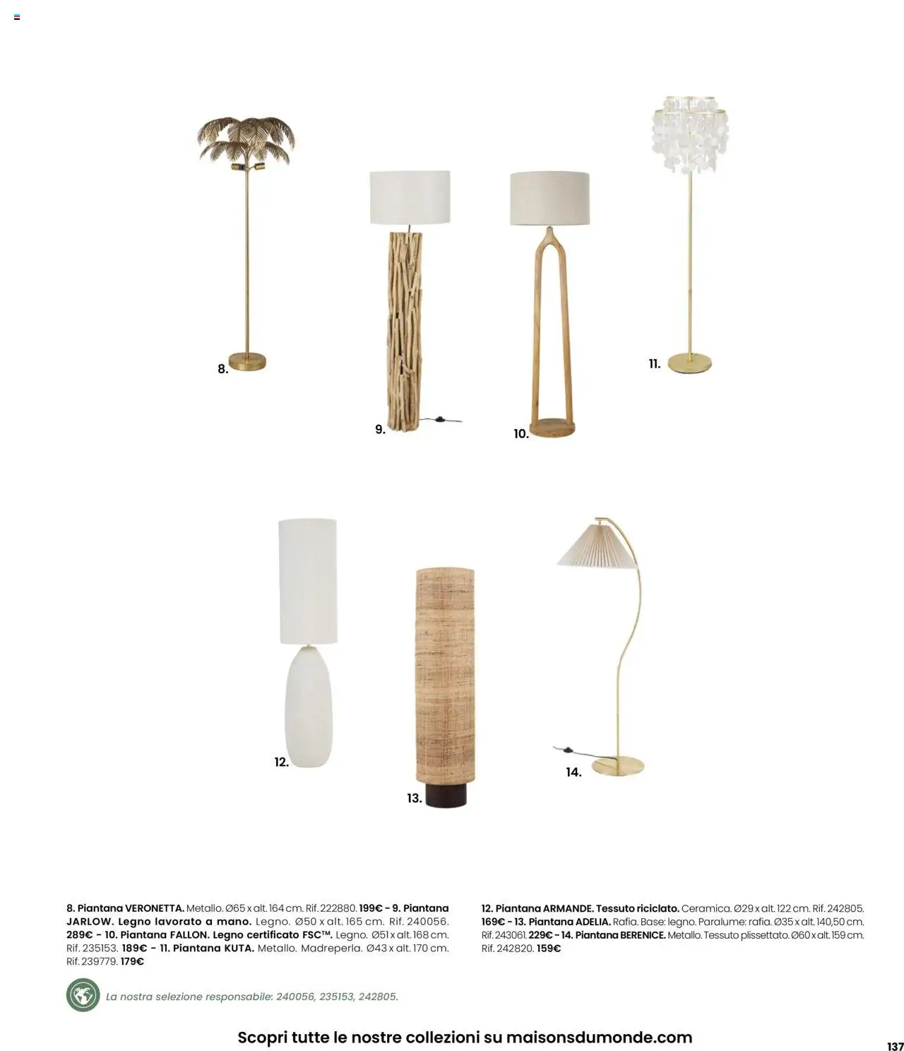 Volantino Maisons du Monde	 - pagina 137 - valido dal 27/08/2025