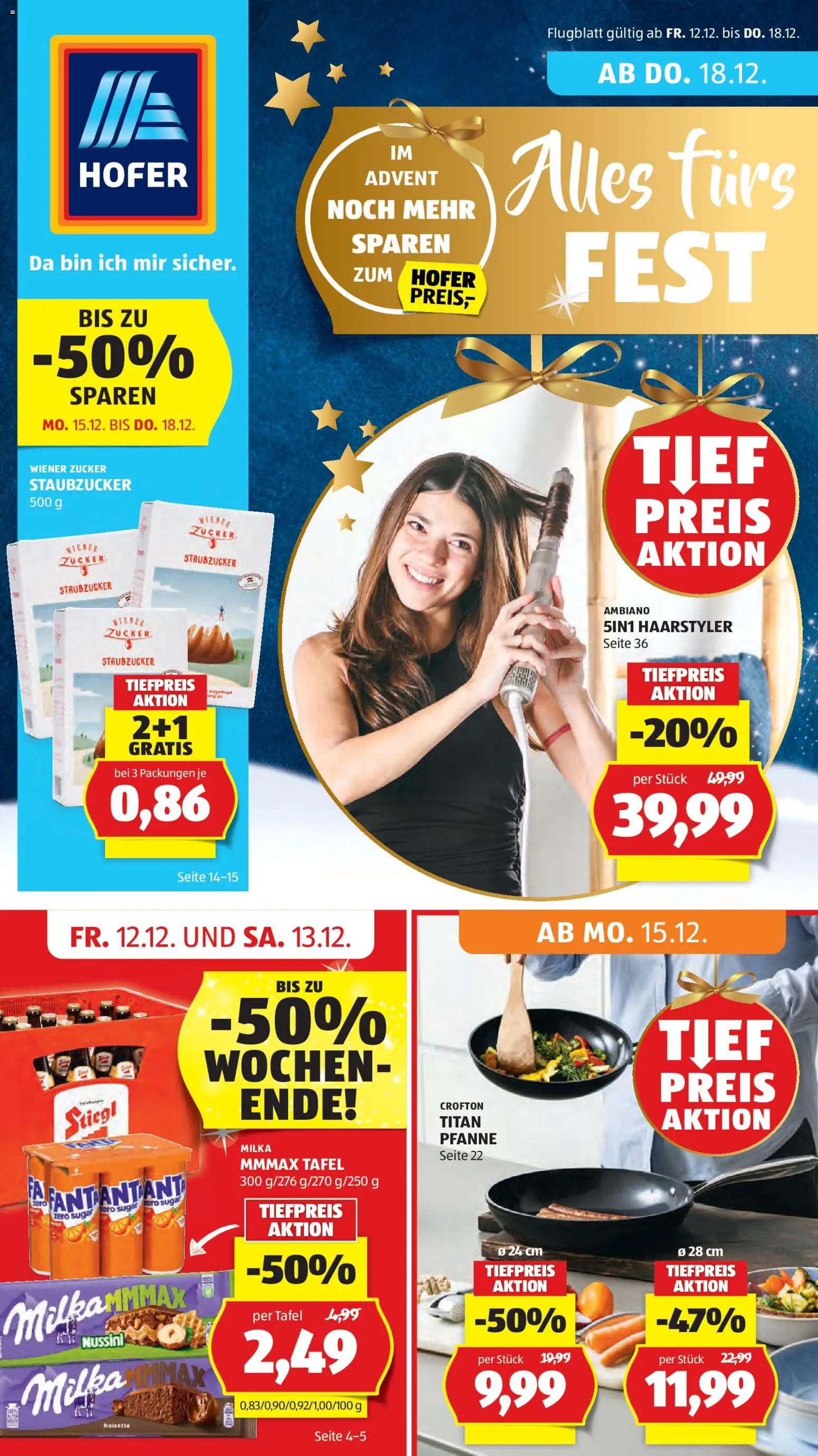 Hofer Flugblatt - Seite 1- gültig ab 12.12.2025