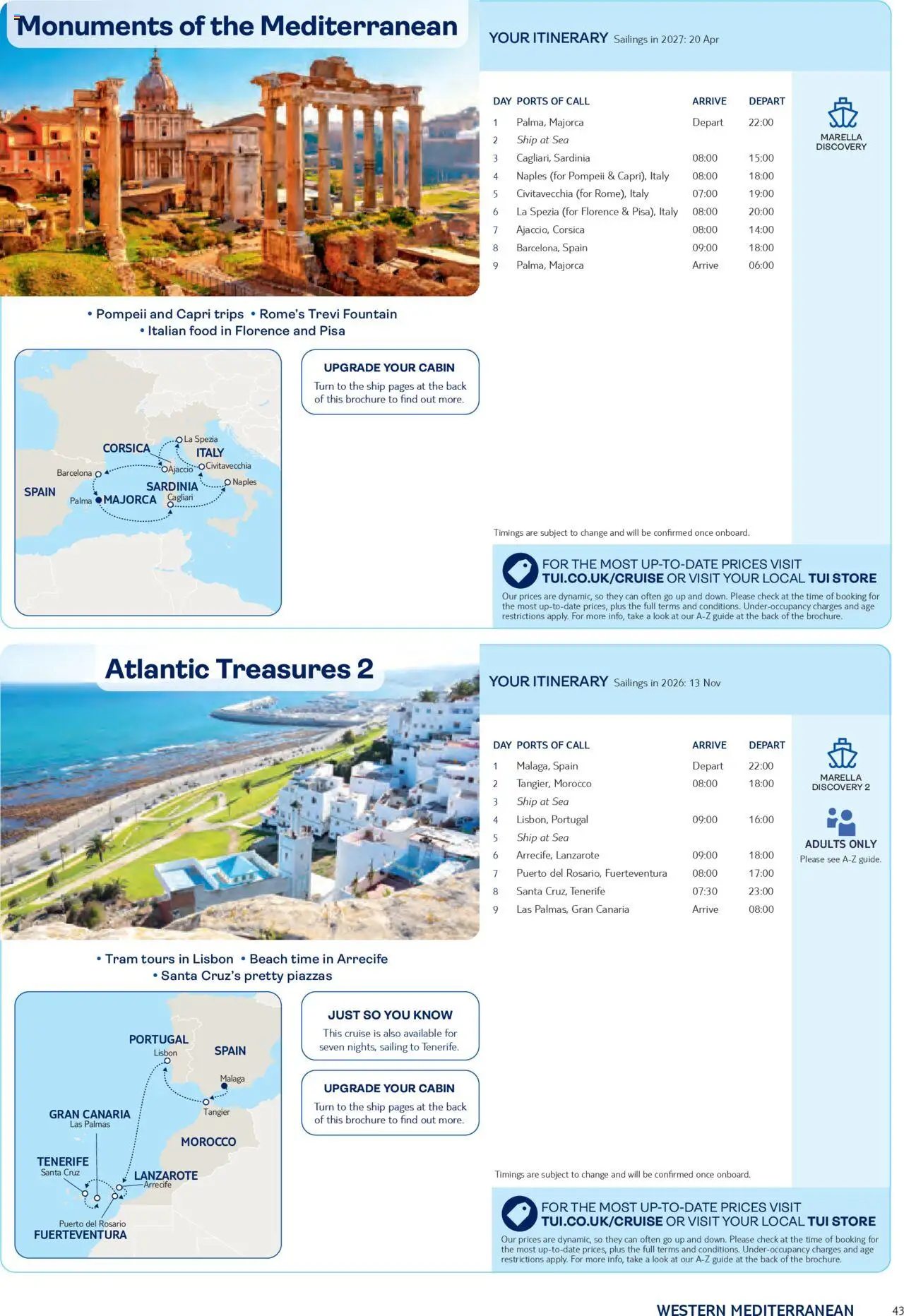 TUI - Marella Cruises NOVEMBER 2025 - APRIL 2027 - page 43- valid from 01/11/2025