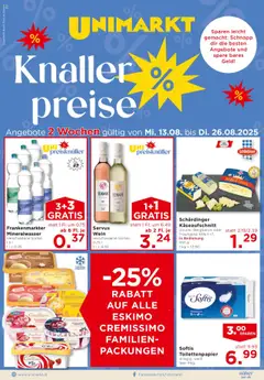 Vorschau Unimarkt Ost gültig ab 13.08.2025