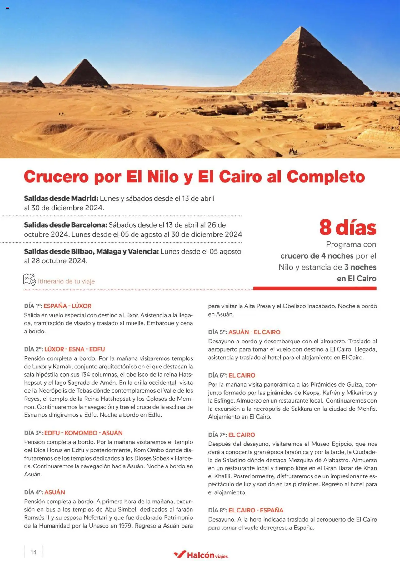 Halcón Viajes Egipto - Página de 14 - Válido desde 15/04/2024