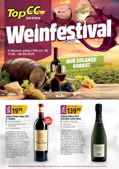 Vorschau TopCC Aktionen Weinfestival gültig ab 11.08.2025