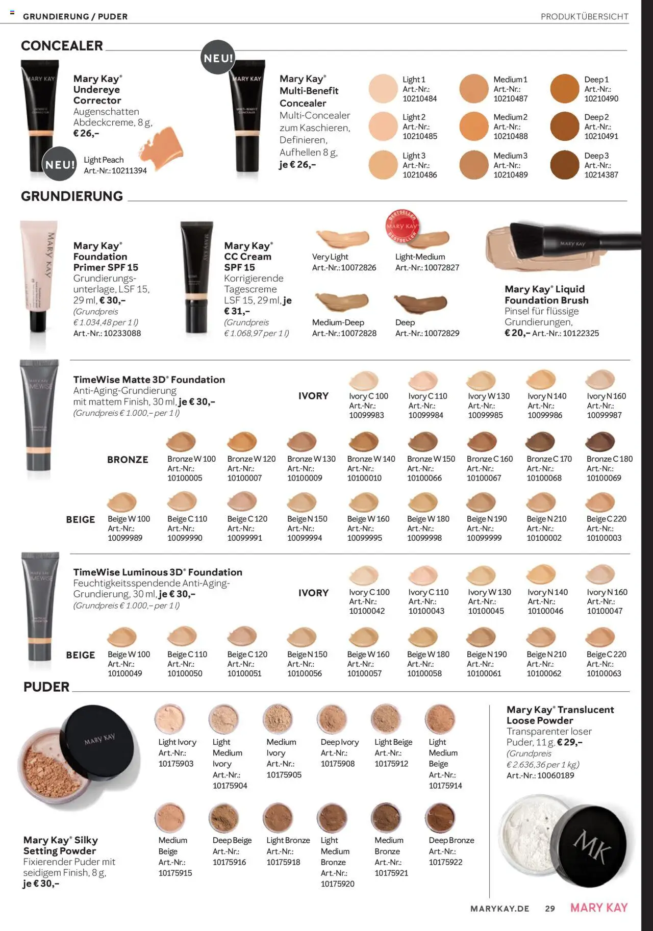 Mary Kay Katalog - Seite 29 - gültig ab 15.10.2025