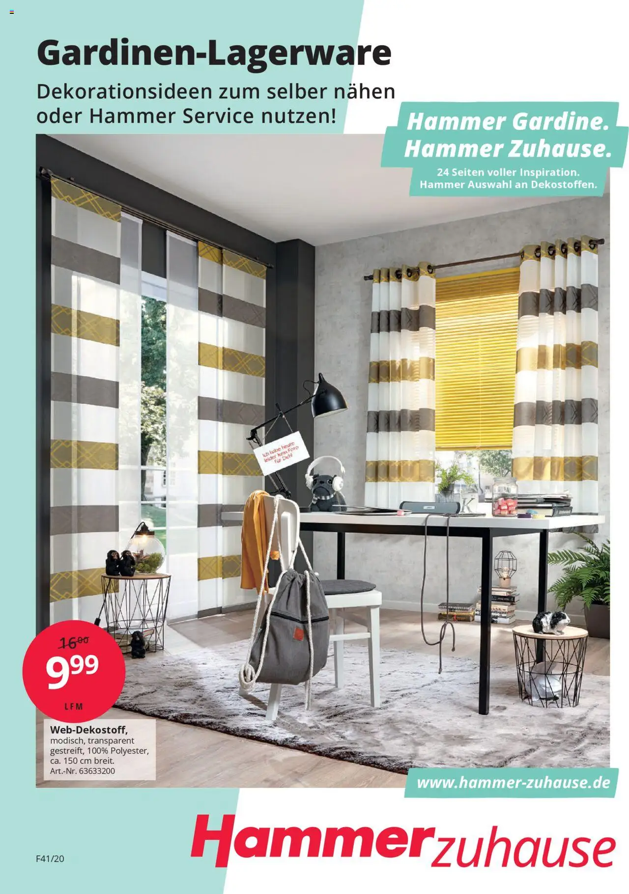 Hammer Zuhause Gardinentischware - Seite 1 - gültig ab 01.09.2025