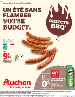 Aperçu Auchan Un été sans flamber votre budget valable à partir du 05/08/2025
