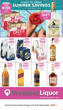 Preview President Hyper Liquor Specials valid from 08/12/2025