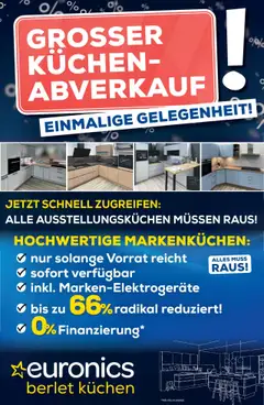 Vorschau Euronics Küchen-Abverkauf Berlet gültig ab 05.09.2025