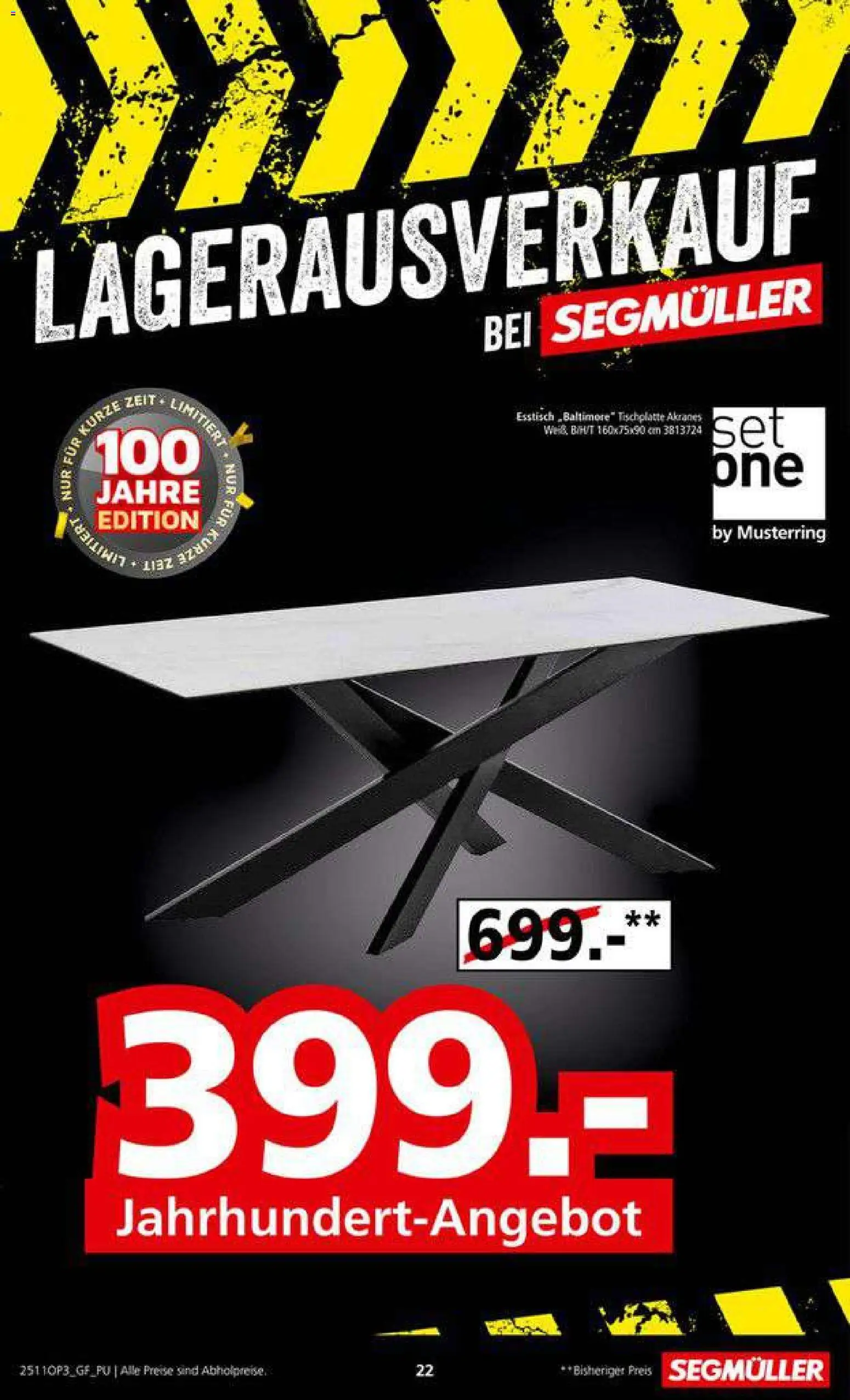 Segmüller Lagerausverkauf bei Segmüller - Seite 22 - gültig ab 22.11.2025