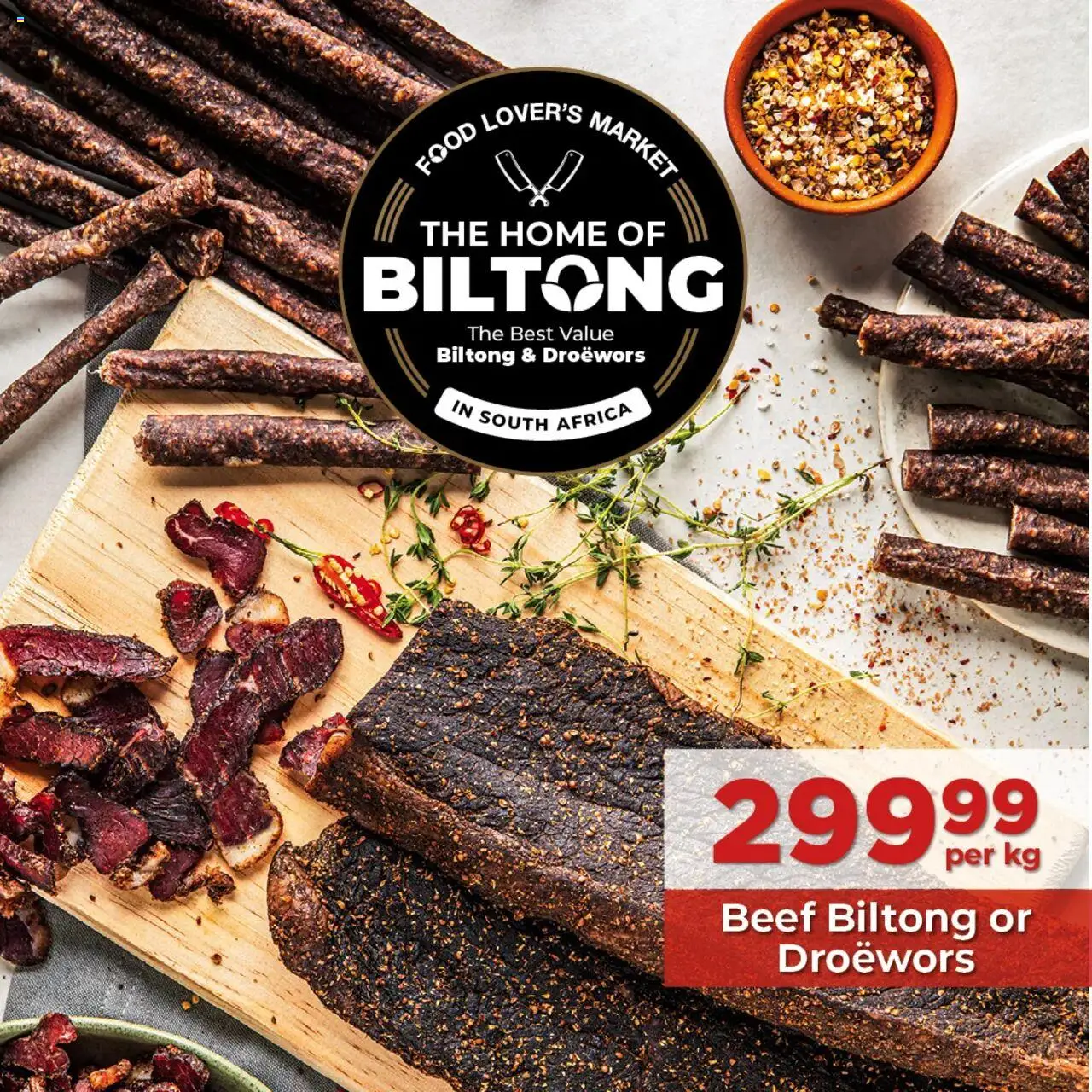 Food Lover's Market Home of Biltong Promotion - page 1- valid from 14/07/2025
