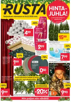 Esikatselu Rusta tarjoukset voimassa alkaen 10/11/2025