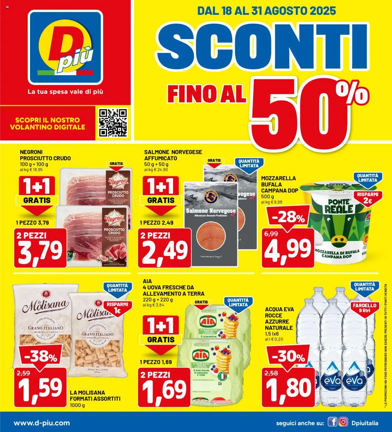 Volantino D Più	 - pagina 1 - valido dal 18/08/2025