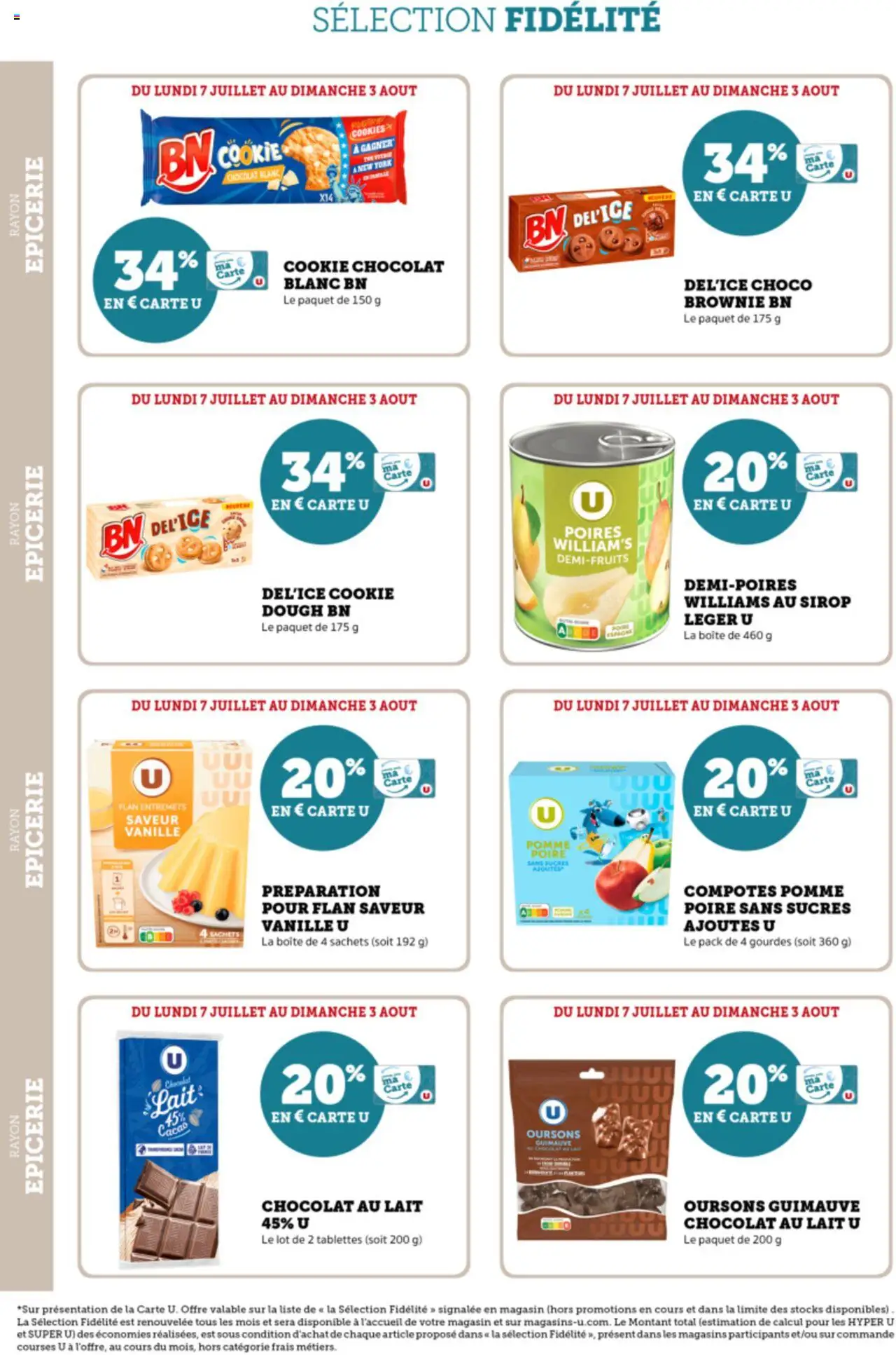 Super U Ma sélection Carte U juillet - page 20 - valable à partir du 07/07/2025