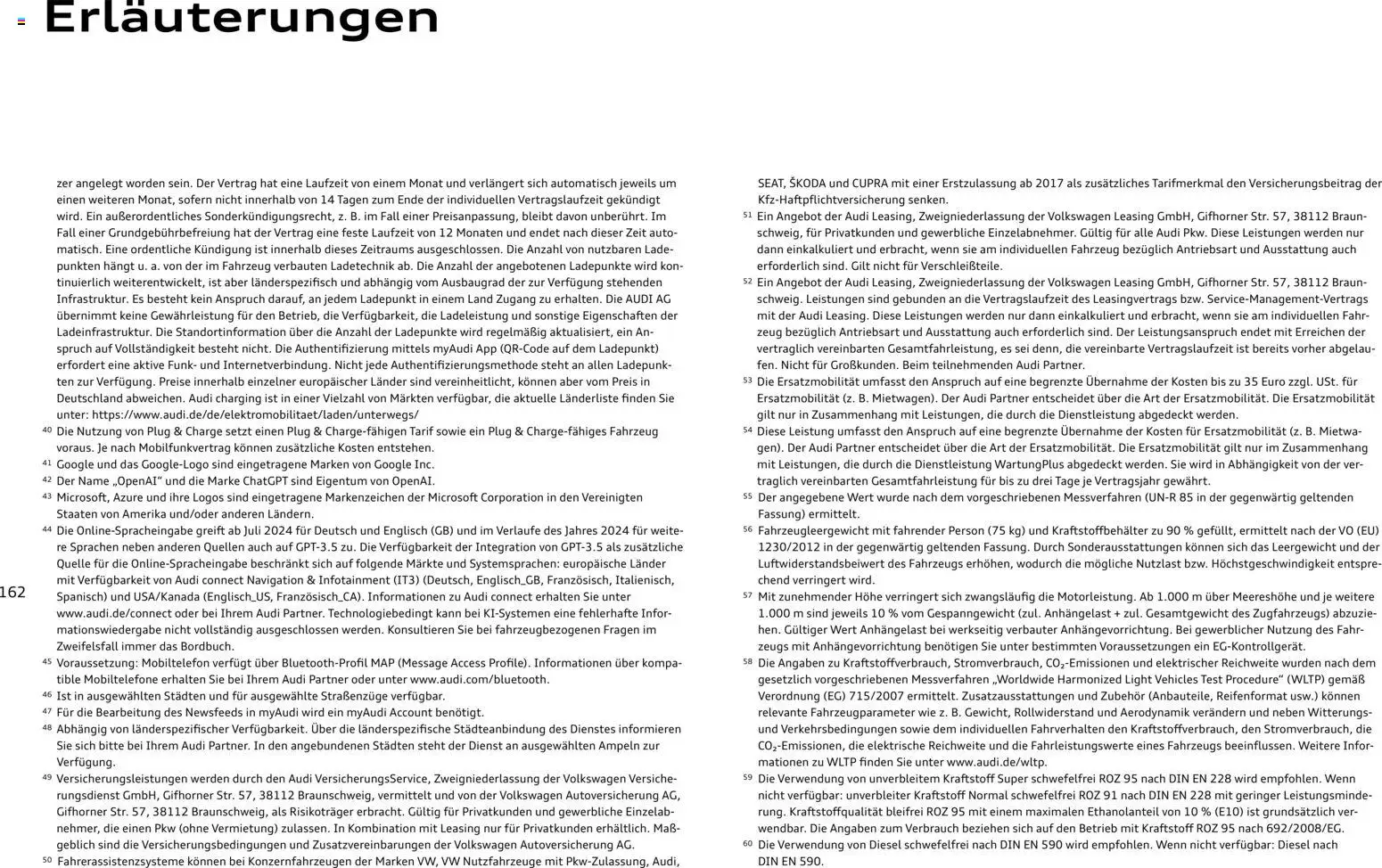 Audi A3 - Seite 162 - gültig ab 28.10.2025
