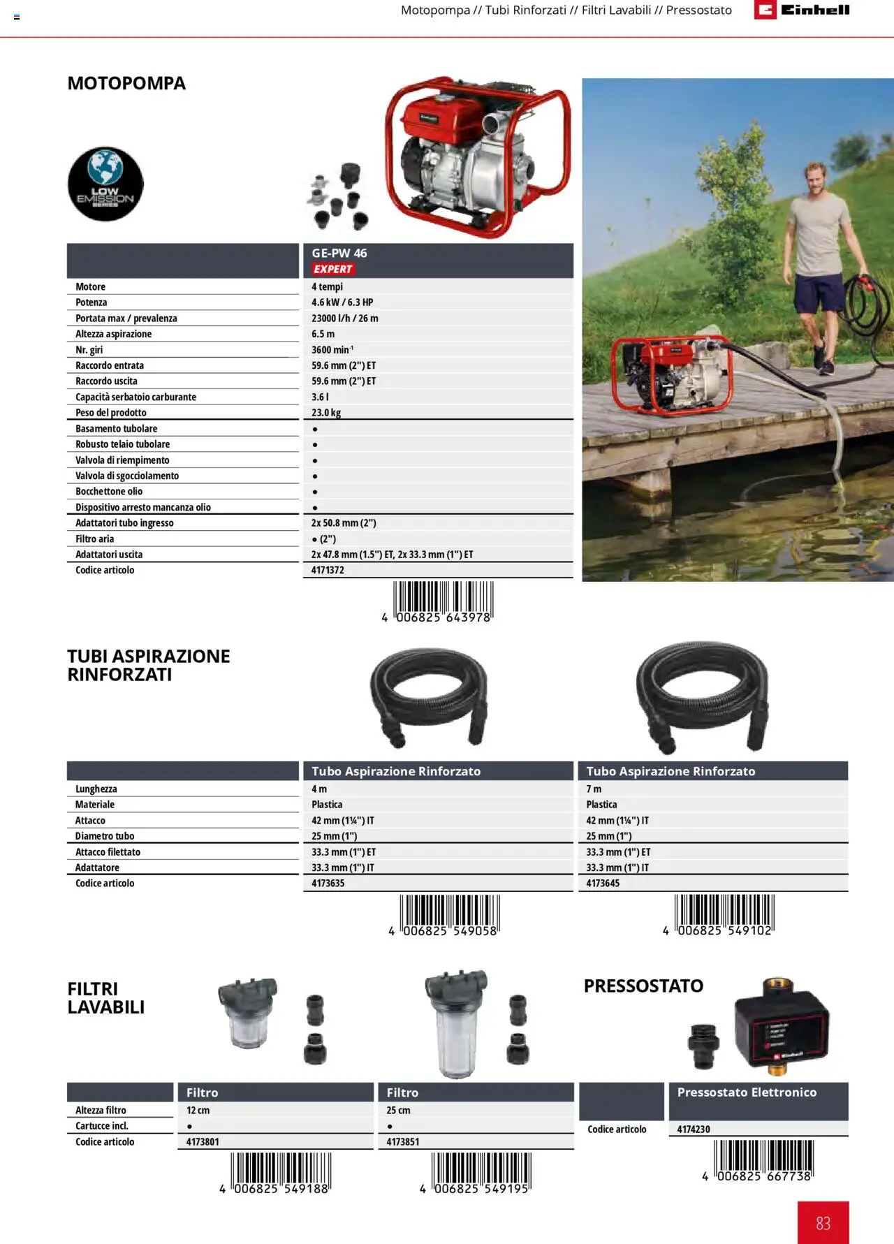 Catalogo Giardinaggio Einhell	 - pagina 83 - valido dal 01/02/2025