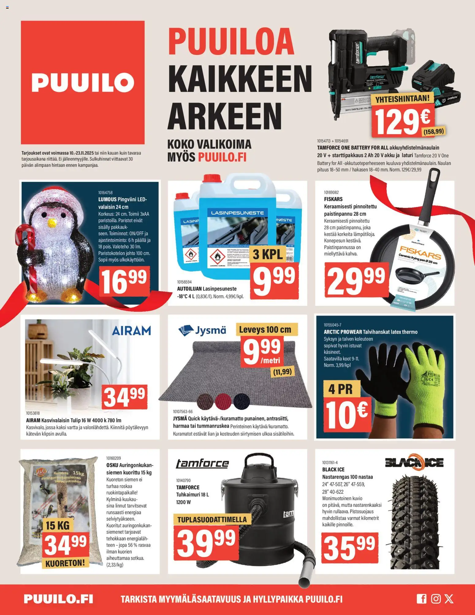 Puuilo tarjoukset - sivu 1- voimassa alkaen 10/11/2025