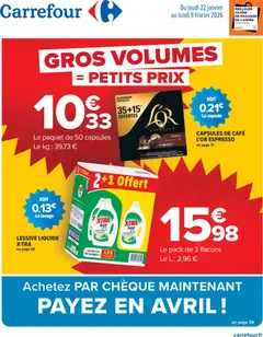 Aperçu Carrefour Gros volume 2026 valable à partir du 22/01/2026