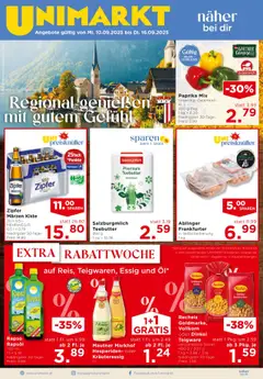 Vorschau Unimarkt Salzkammergut gültig ab 10.09.2025