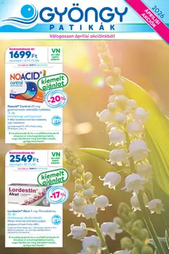 Előnézet Gyöngy Patikák akciós újság érvényes 2026.04.01.-tól
