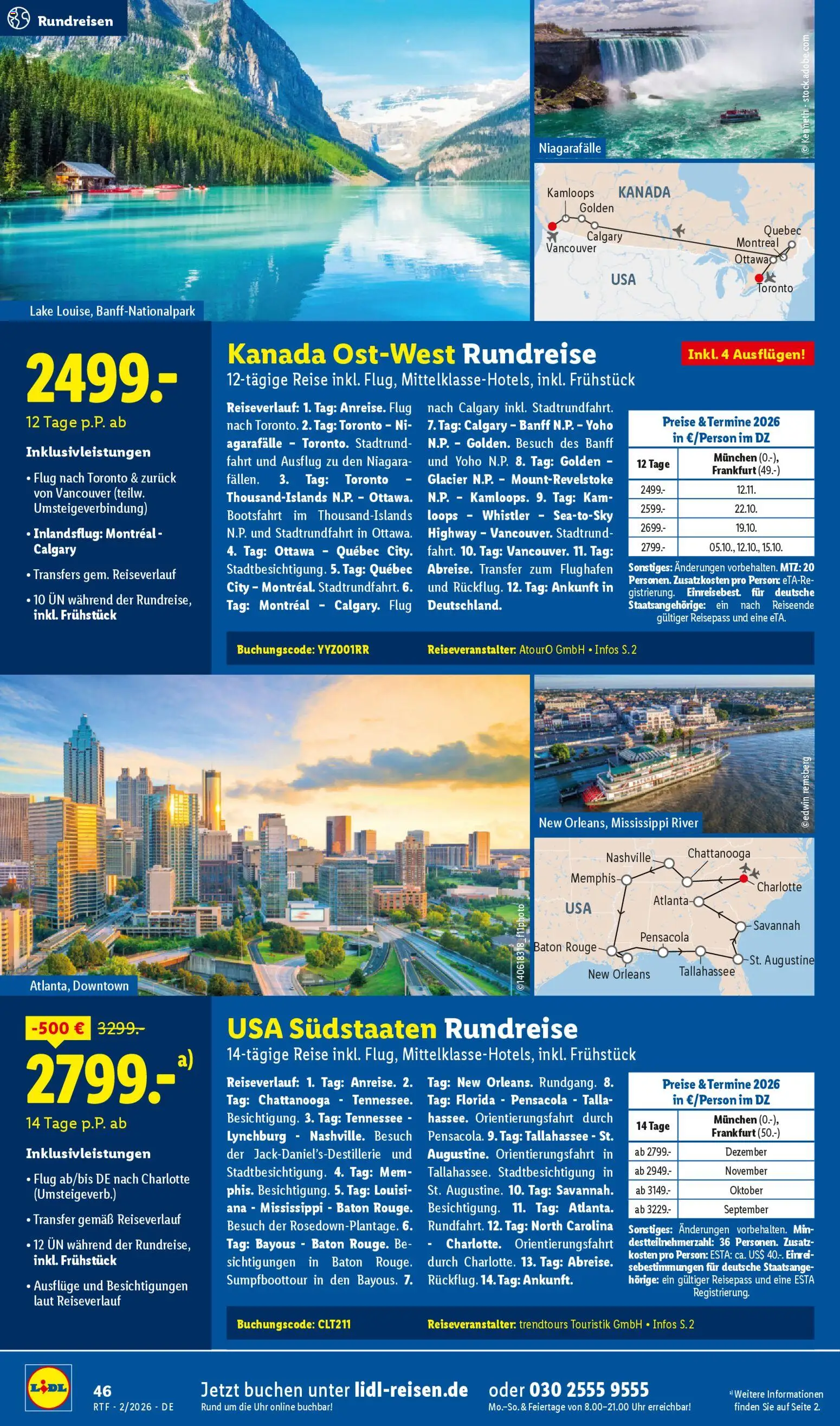 Lidl Reisen Prospekt 	 - Seite 46 - gültig ab 14.02.2026