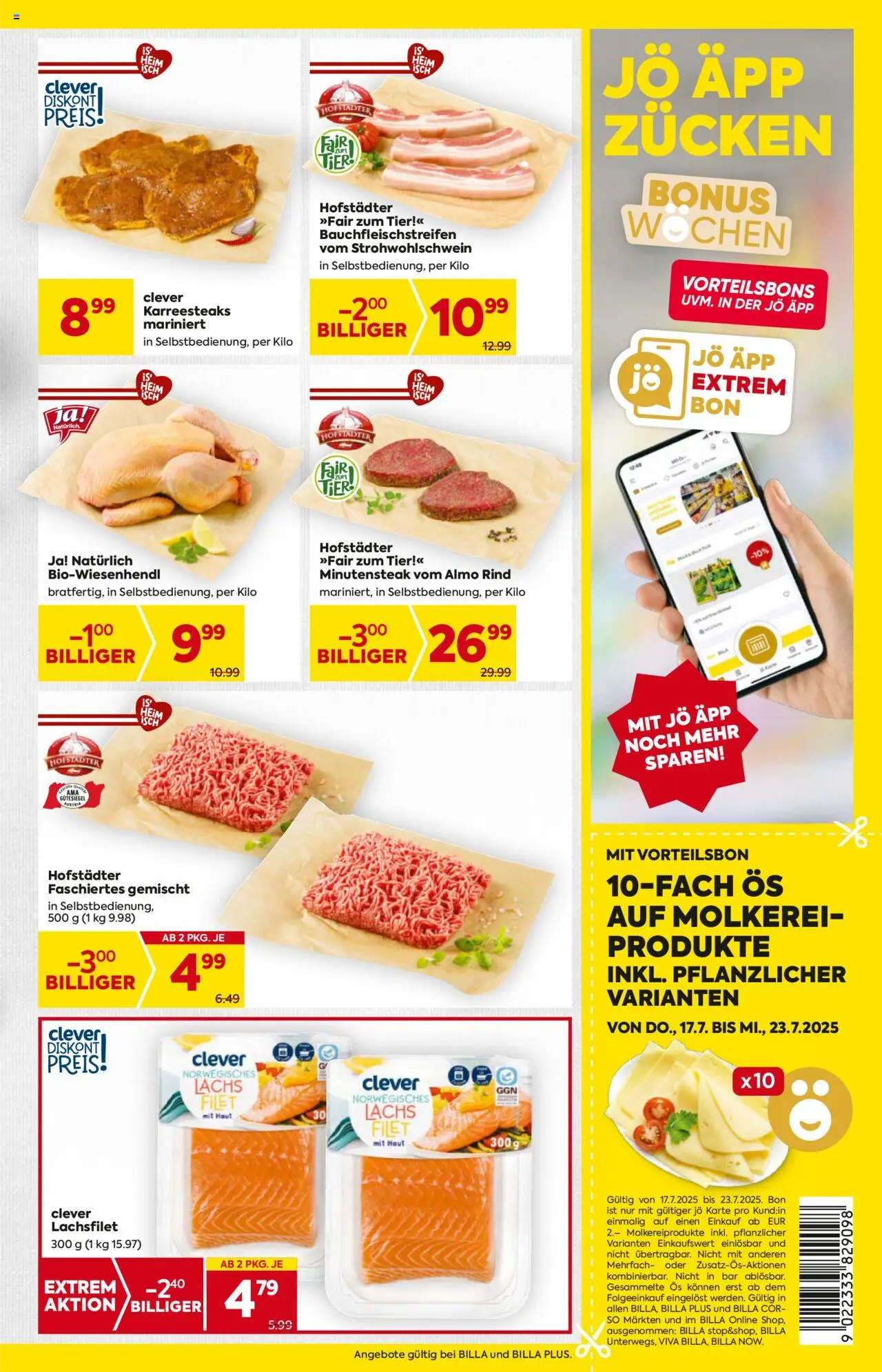 Billa Flugblatt - Seite 5- gültig ab 17.07.2025