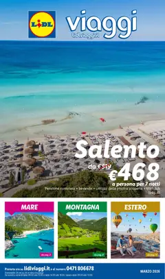 Anteprima Lidl volantino Viaggi valida dal 01/03/2026