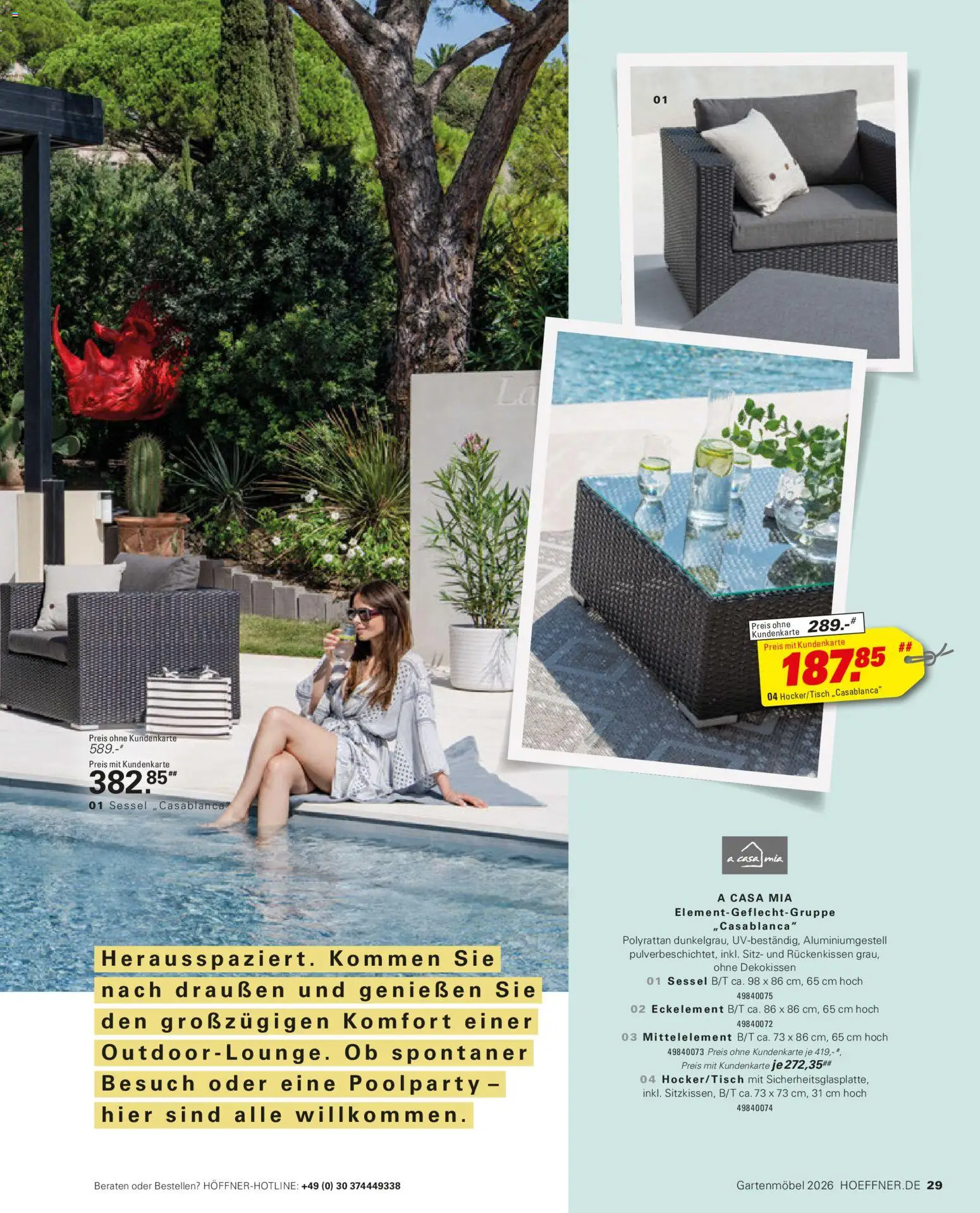 Höffner Prospekt Gartenmöbel - Seite 29 - gültig ab 27.03.2026