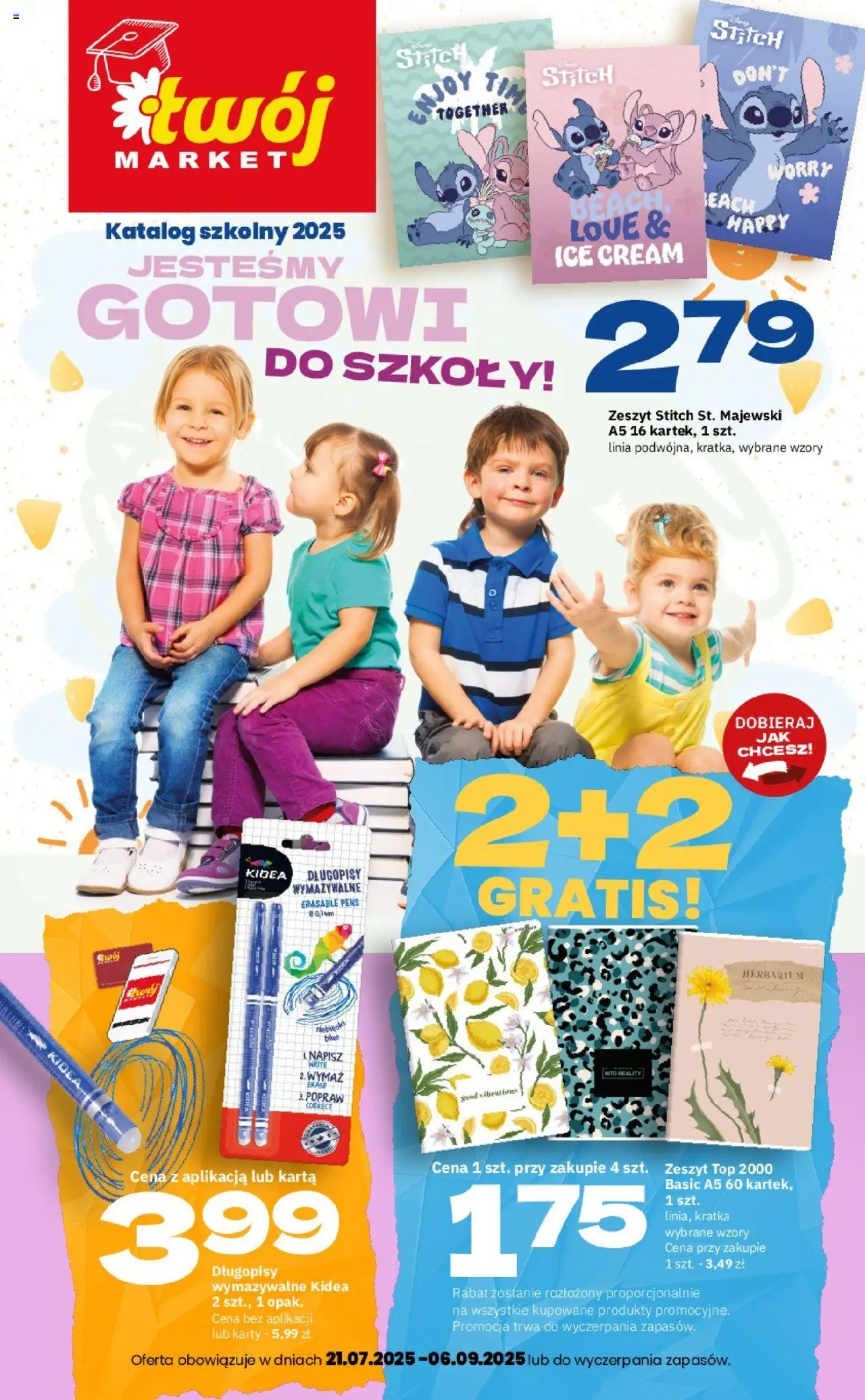 Twój Market Gazetka - Gotowi do szkoły - strona 1- ważny od 21.07.2025