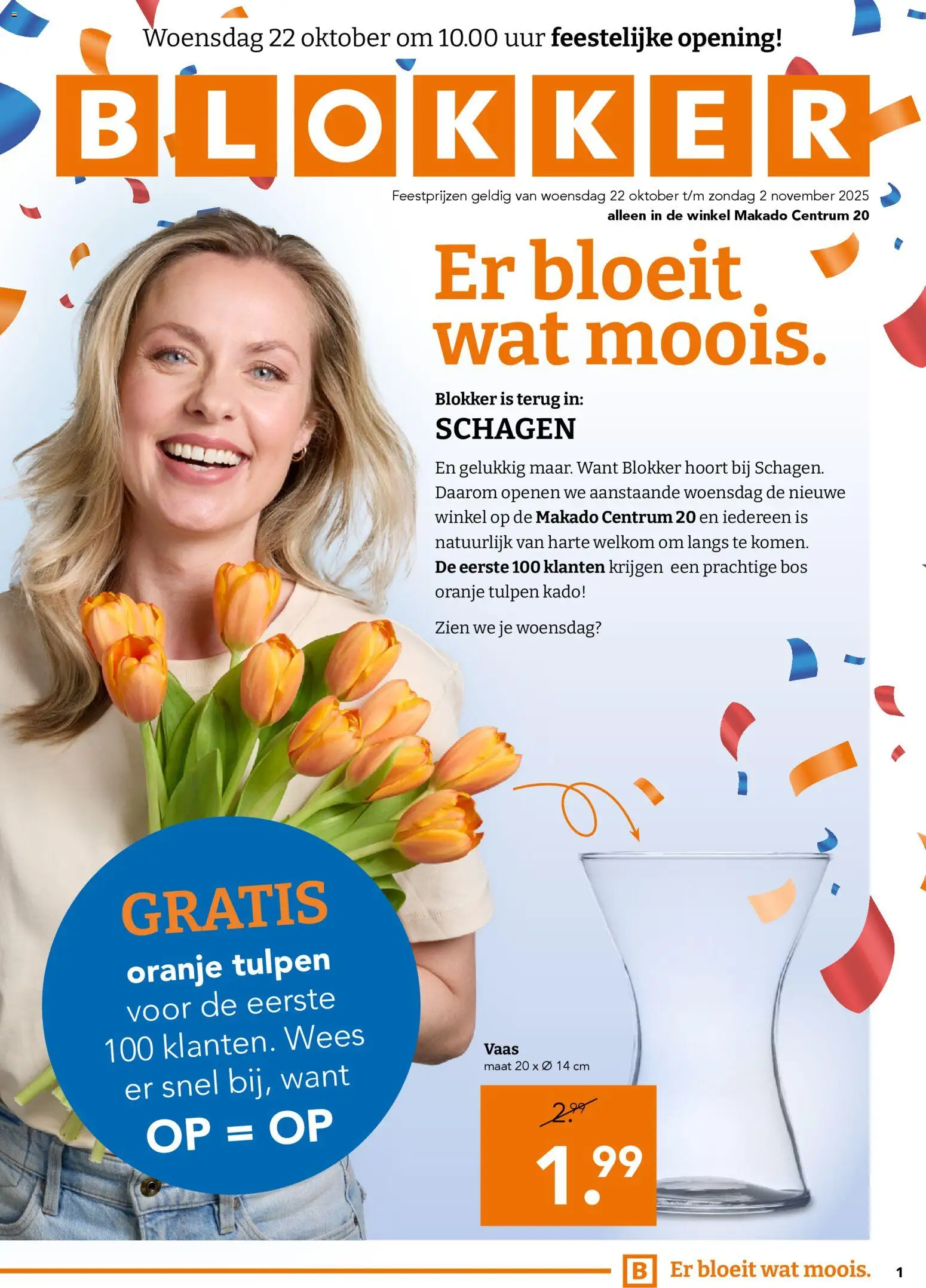 Blokker - Openingsfolder Shagen - pagina 1- geldig vanaf 22-10-2025