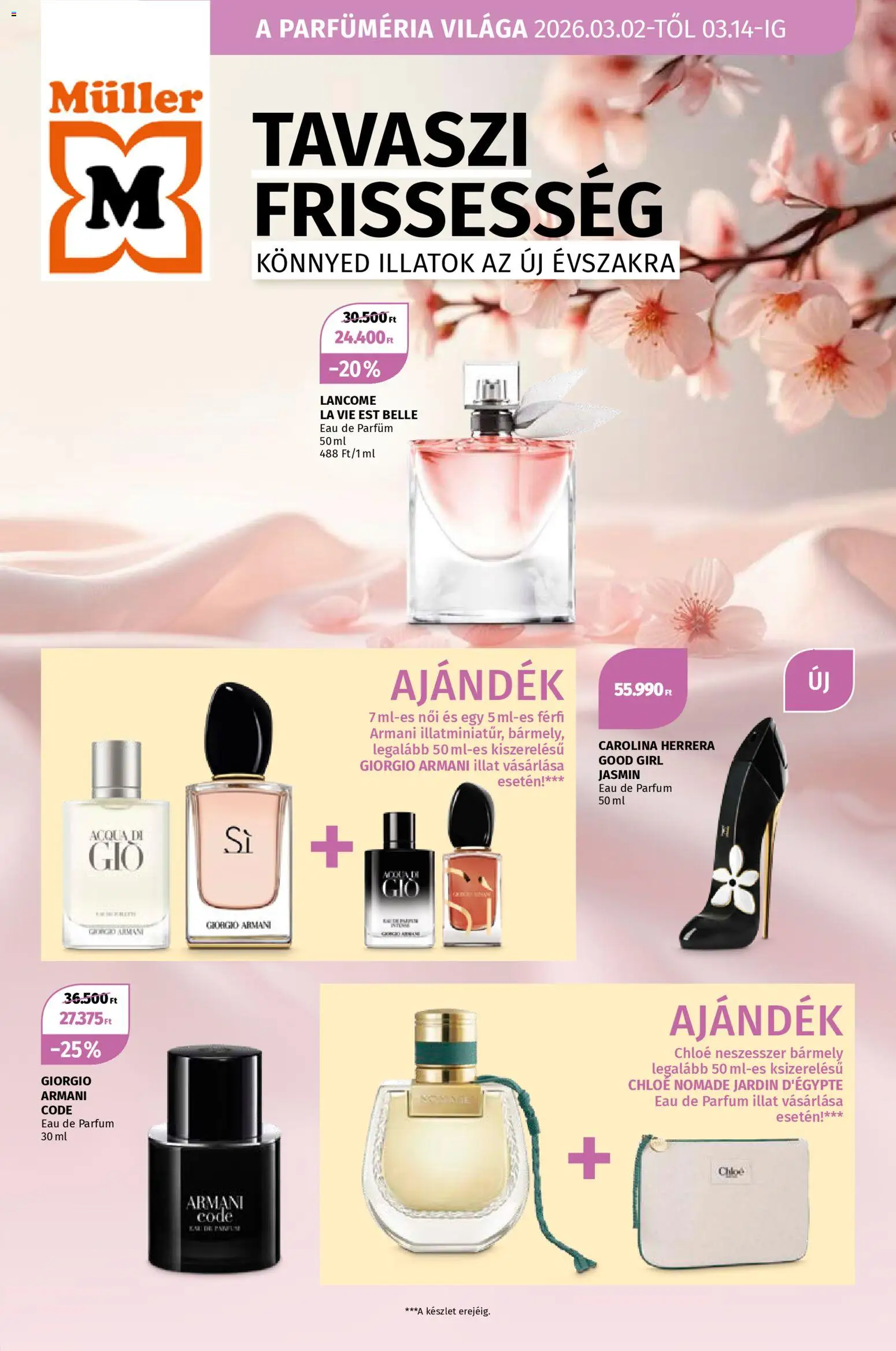 Müller - A parfüméria világa - 1oldal - érvényes 2026.03.02.-tól