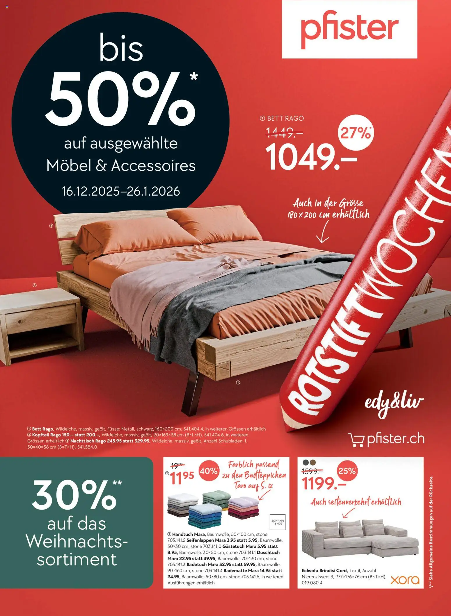Pfister Aktionen - Seite 1- gültig ab 16.12.2025
