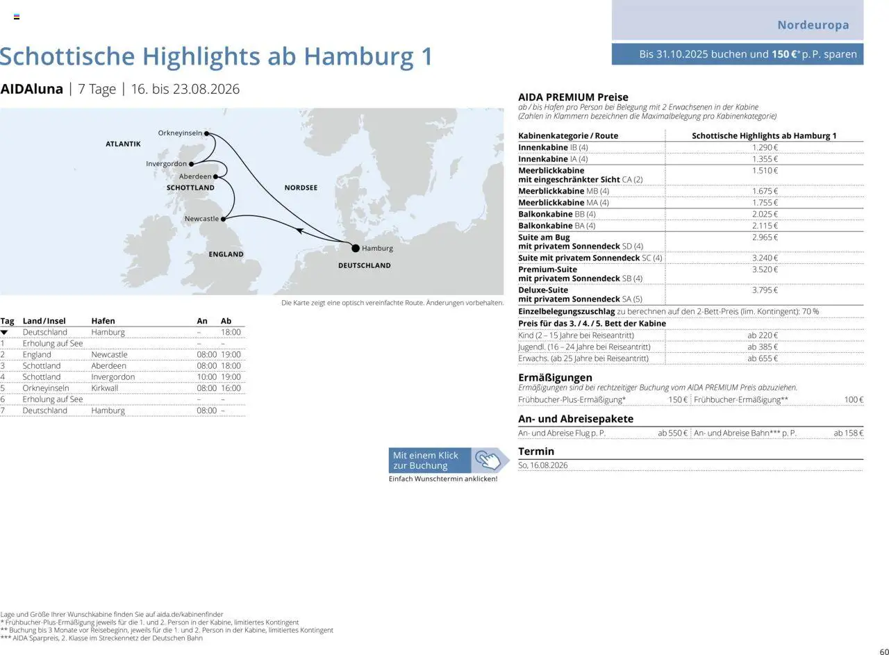 Aida Sommer 2026 - Seite 60 - gültig ab 01.03.2026