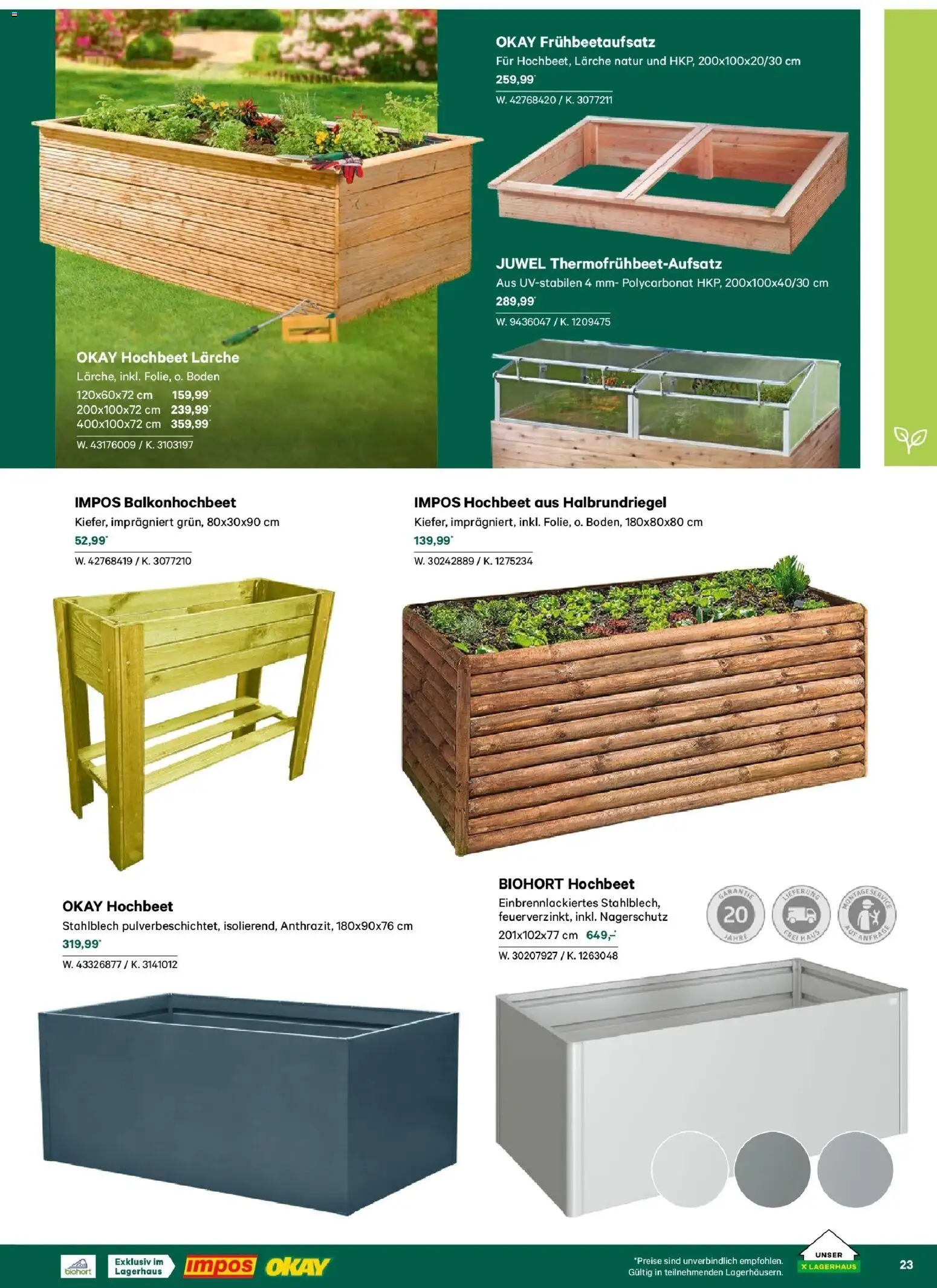 Lagerhaus Garten & Freizeit Katalog 2026 - Wien, Innsbruck - page 23- valid from 01.03.2026