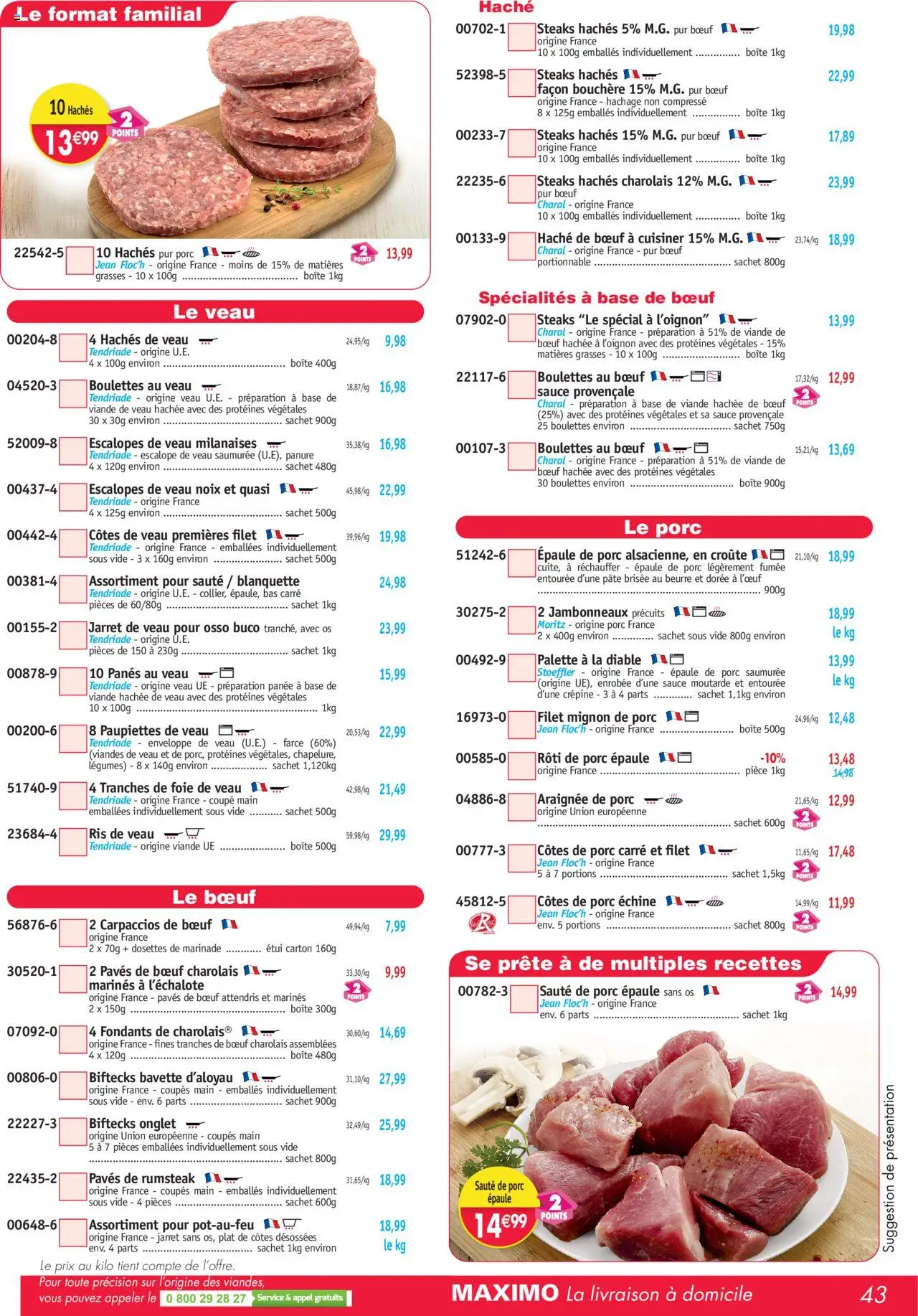 Maximo catalogue - page 43 - valable à partir du 07/07/2025