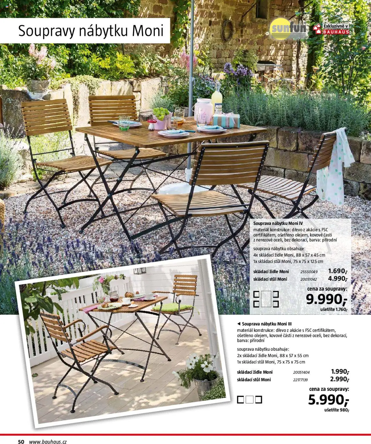 Bauhaus katalog Zahradní nábytek - strana 50- platný od 01.04.2025