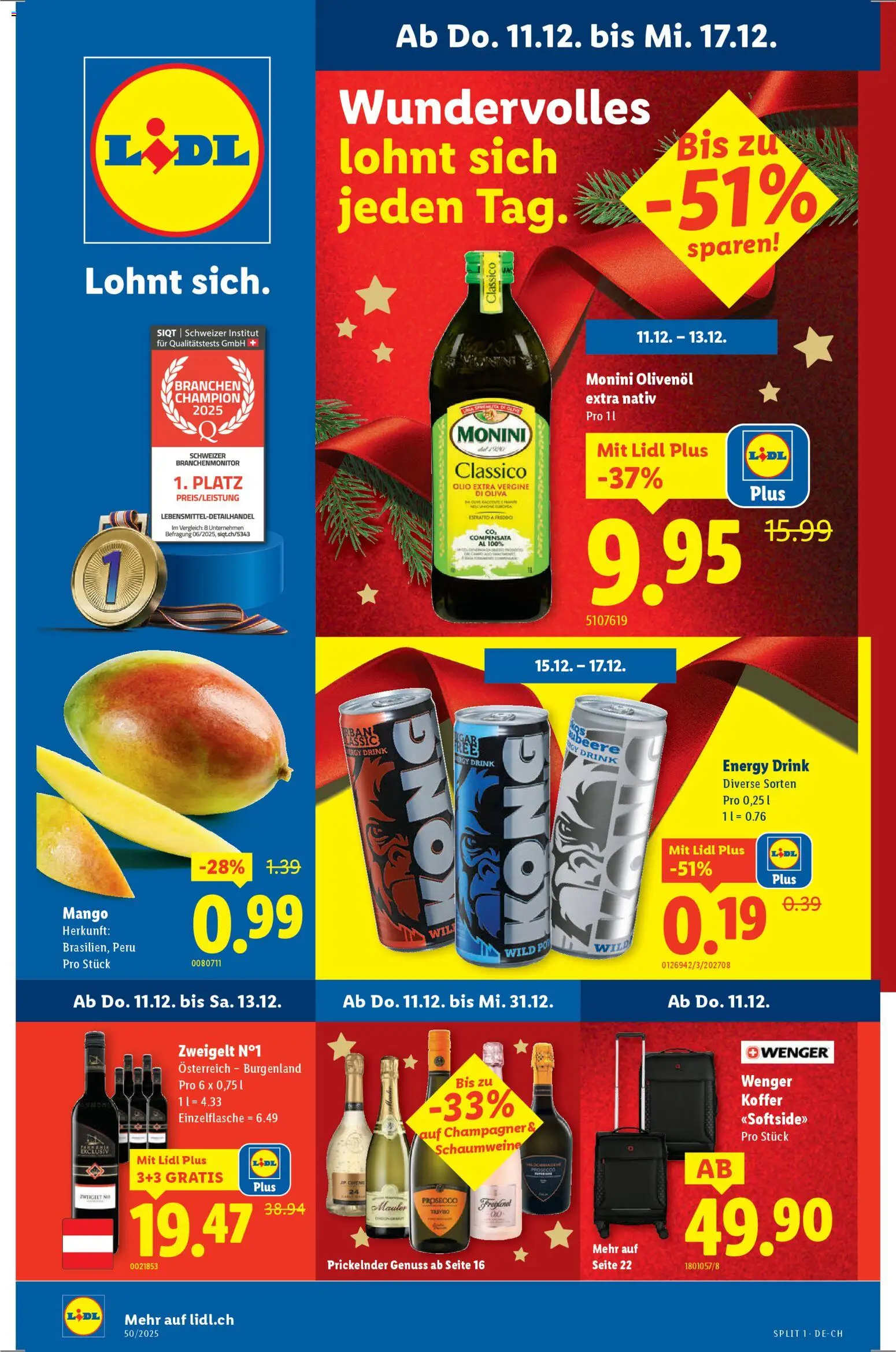Lidl Aktionen - Seite 1- gültig ab 11.12.2025