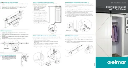 Preview Gelmar -Sliding Barn Door with Soft Close valid from 18/08/2025
