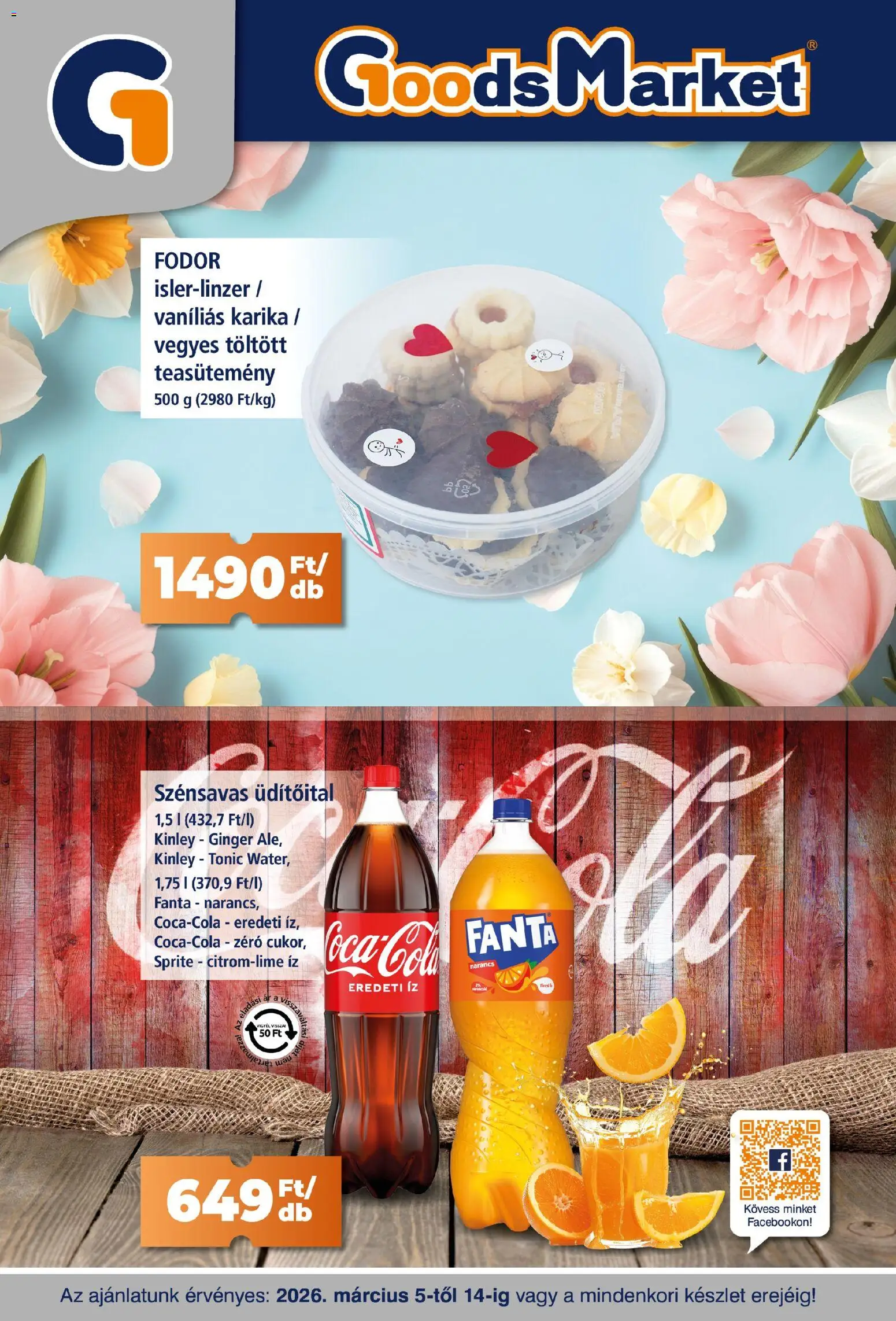 Goods Market akciós újság - 1oldal - érvényes 2026.03.05.-tól