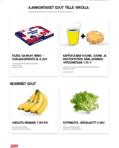 Esikatselu Alepa tarjoukset voimassa alkaen 10/12/2025