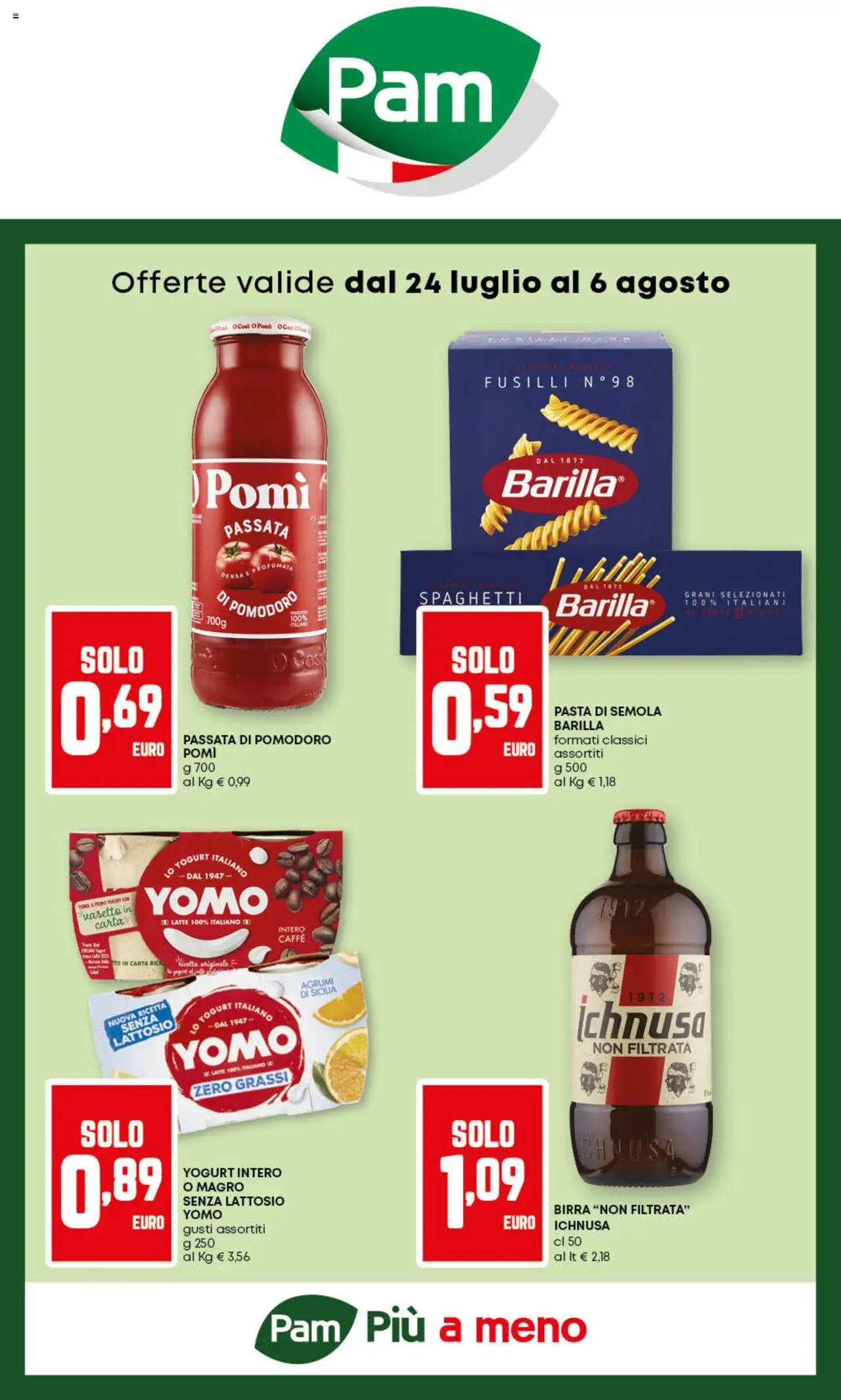 Volantino PAM	 - pagina 1 - valido dal 24/07/2025
