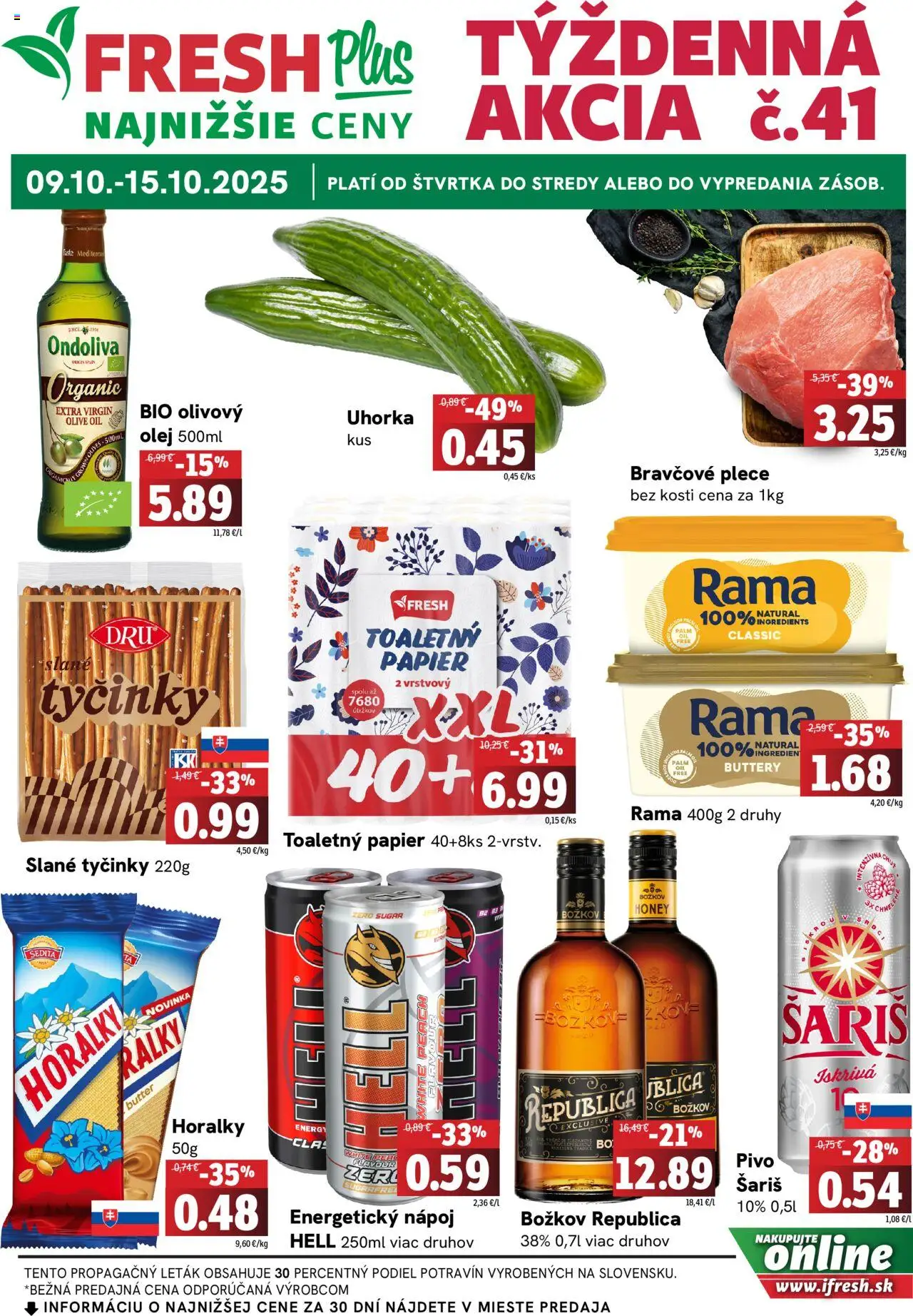 Fresh Leták - strana 1- platný od 09.10.2025