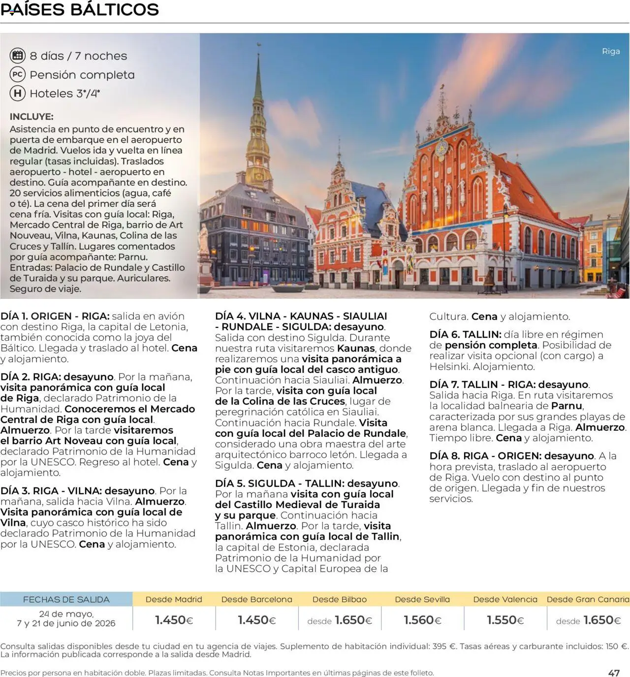 Viajes El Corte Inglés - Club de Vacaciones - Vacaciones Económicas Personalizado - Página de 47 - Válido desde 01/09/2025