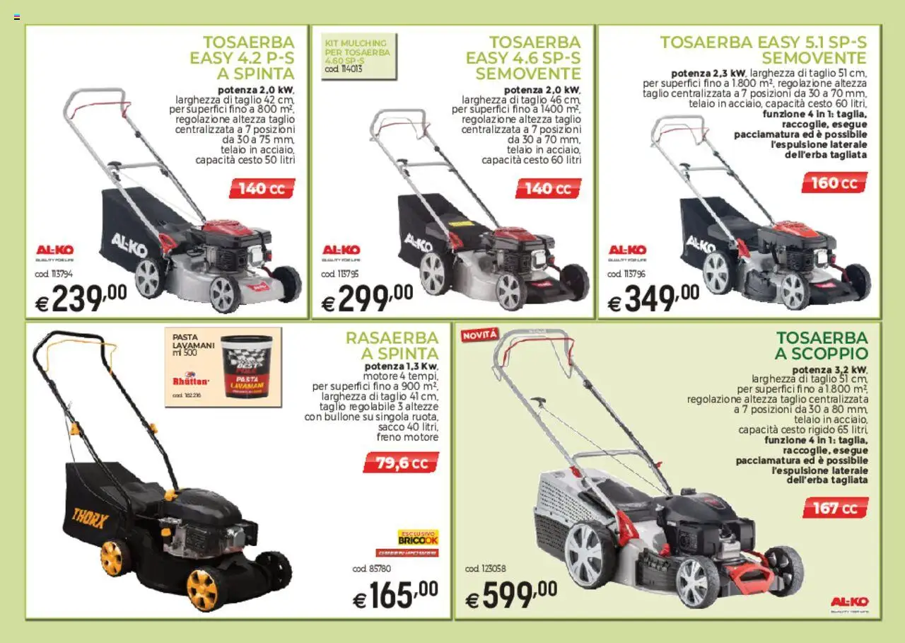 Catalogo Macchine da giardino Brico OK	 - pagina 7 - valido dal 03/03/2025