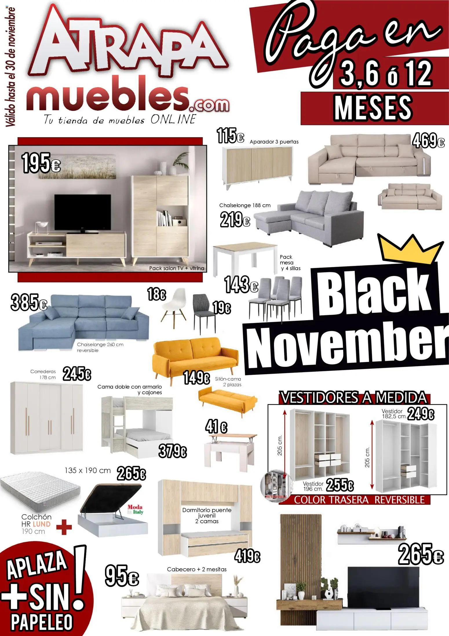 Atrapa Muebles - Black Friday - Página de 1 - Válido desde 01/11/2025