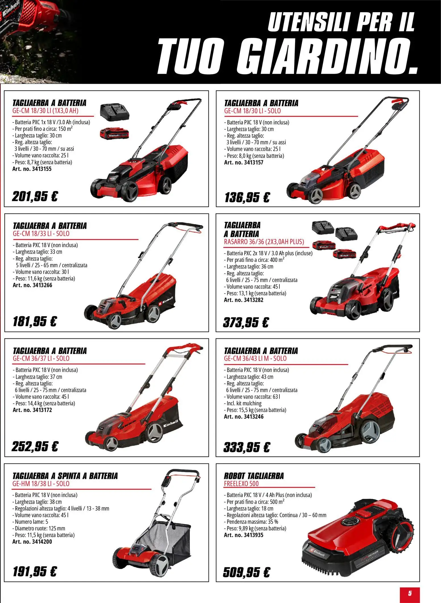 Volantino Einhell	 - pagina 5 - valido dal 02/02/2026