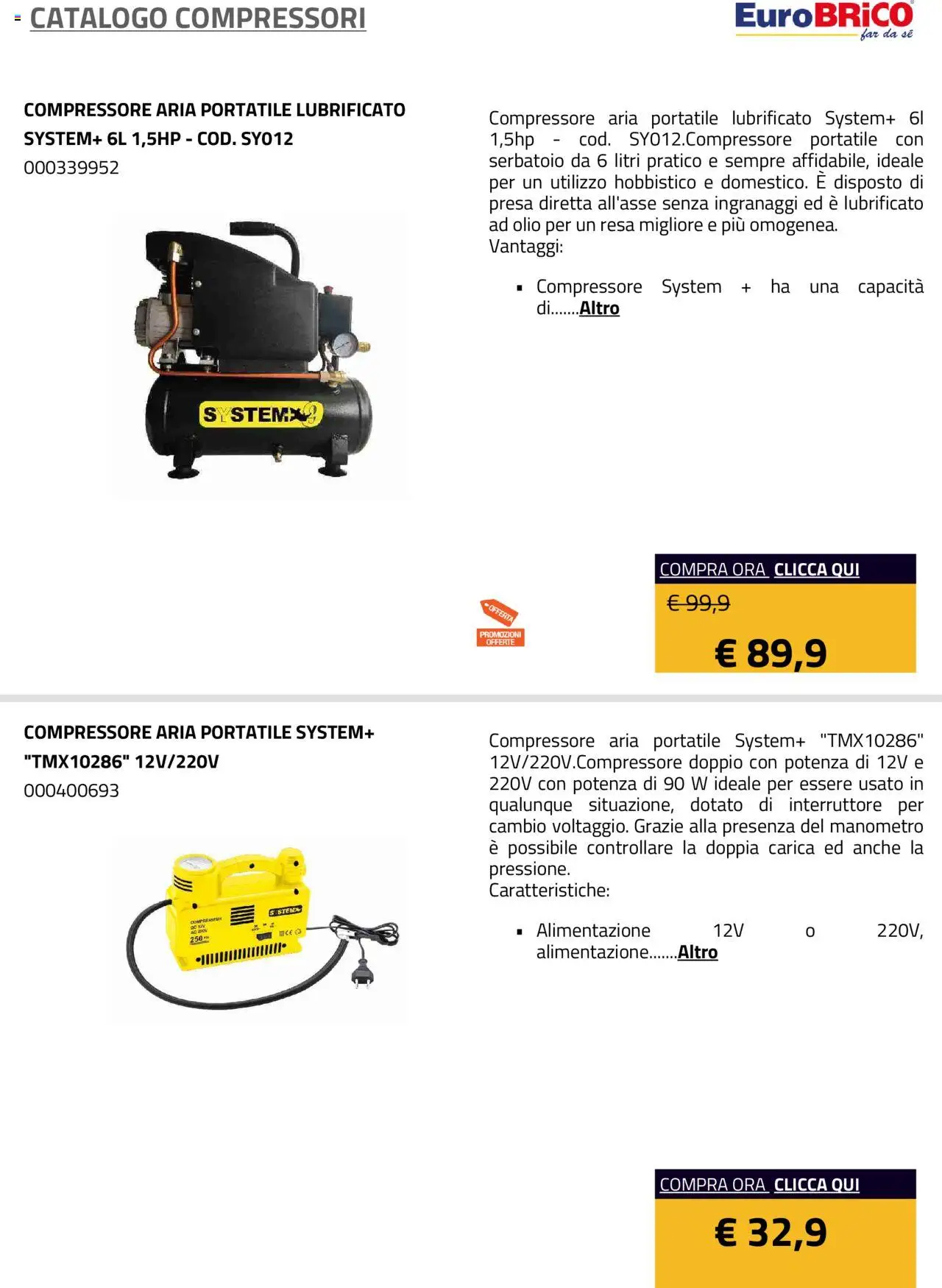 Eurobrico Compressori catalogo - pagina 25 - valido dal 23/07/2025